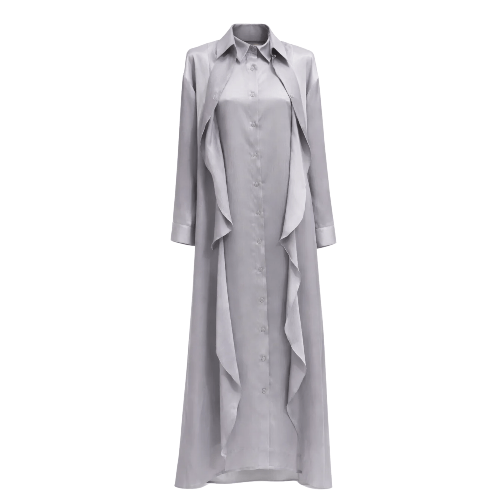 ASYA K. A-LINE MAXI SHIRT-DRESS (فستان) “SARAH”