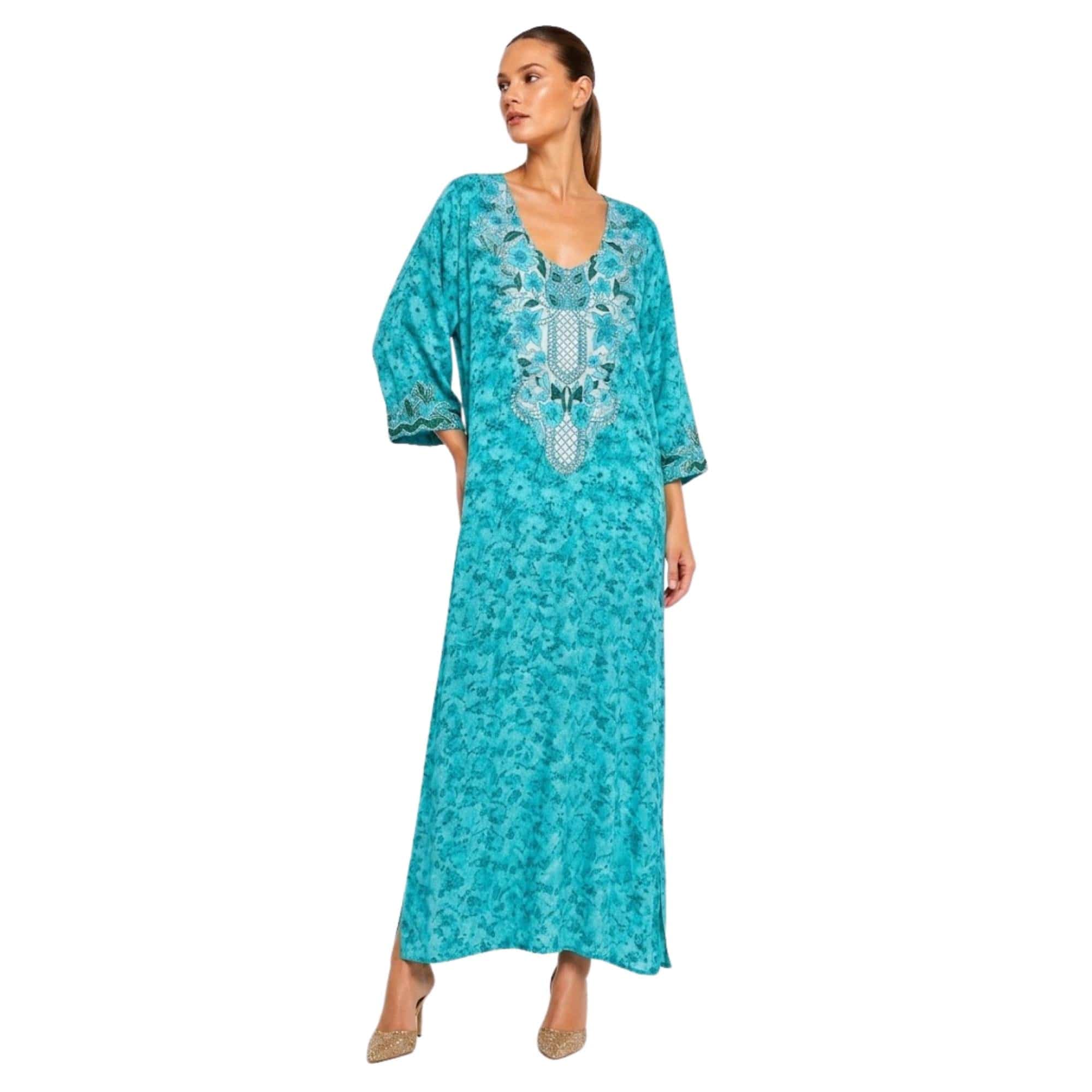 ASYA K. EMBROIDERED KAFTAN (فستان) “THE SULTAN BLOSSOM”