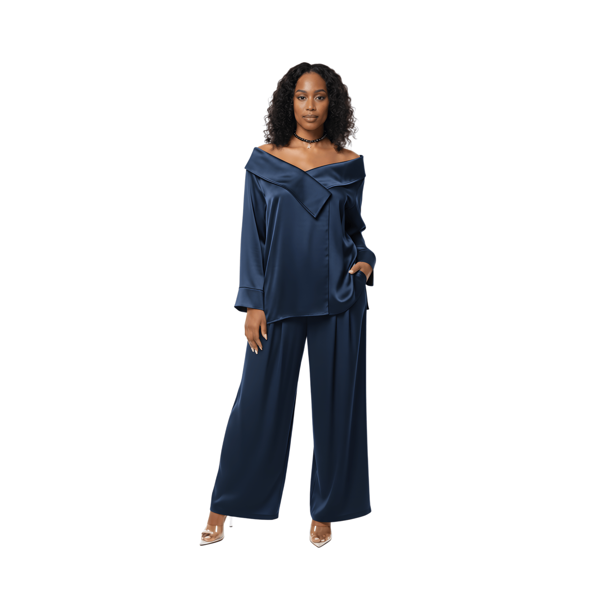 ASYA K. LOOSE FIT OFF SHOULDER TOP (قميص) “MELON B.”