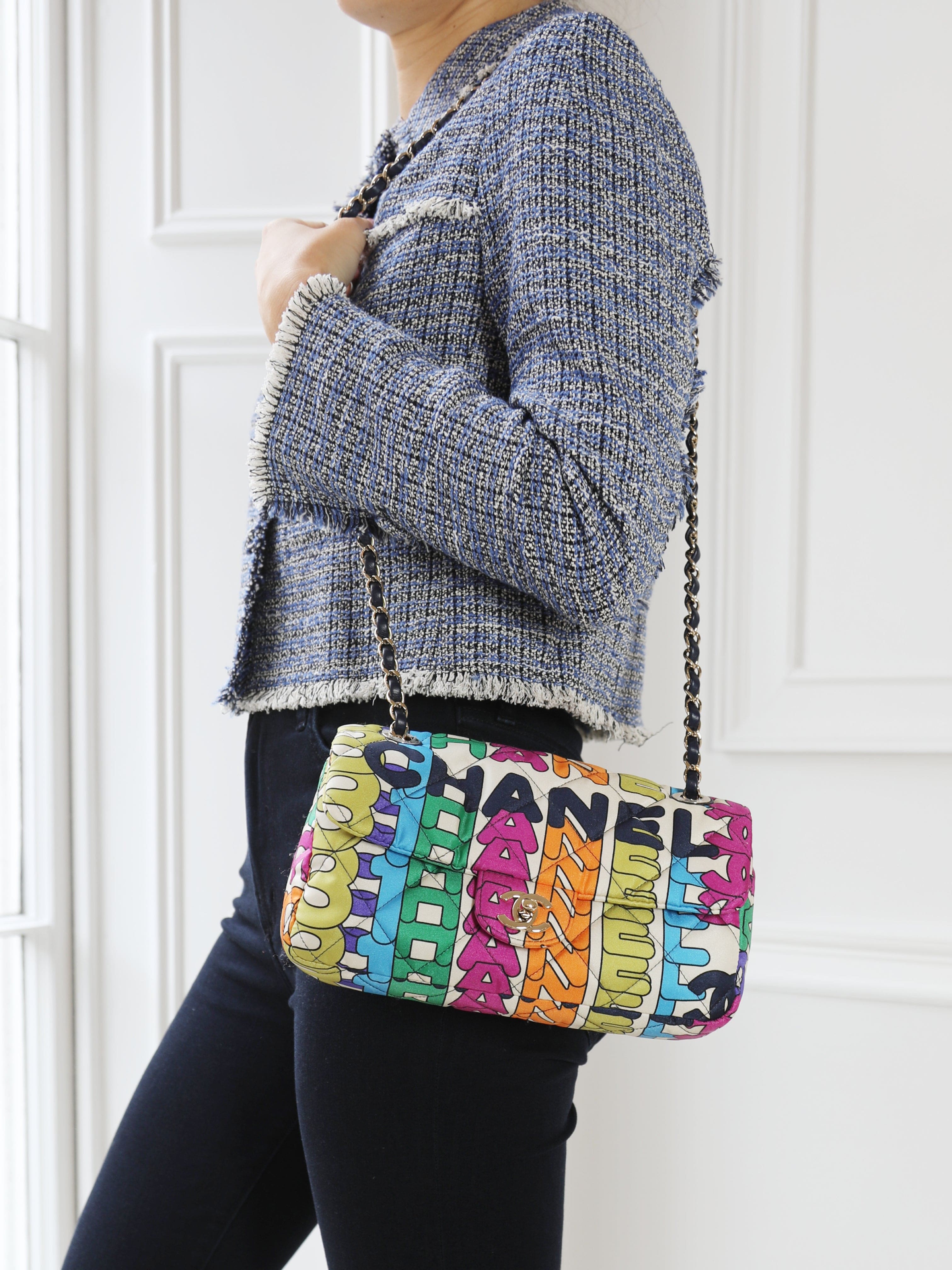 Aureon Group Limited *LONDON LOCATED* RARE CHANEL 21K RAINBOW FLAP BAG Multicolor with Gold-tone Metal