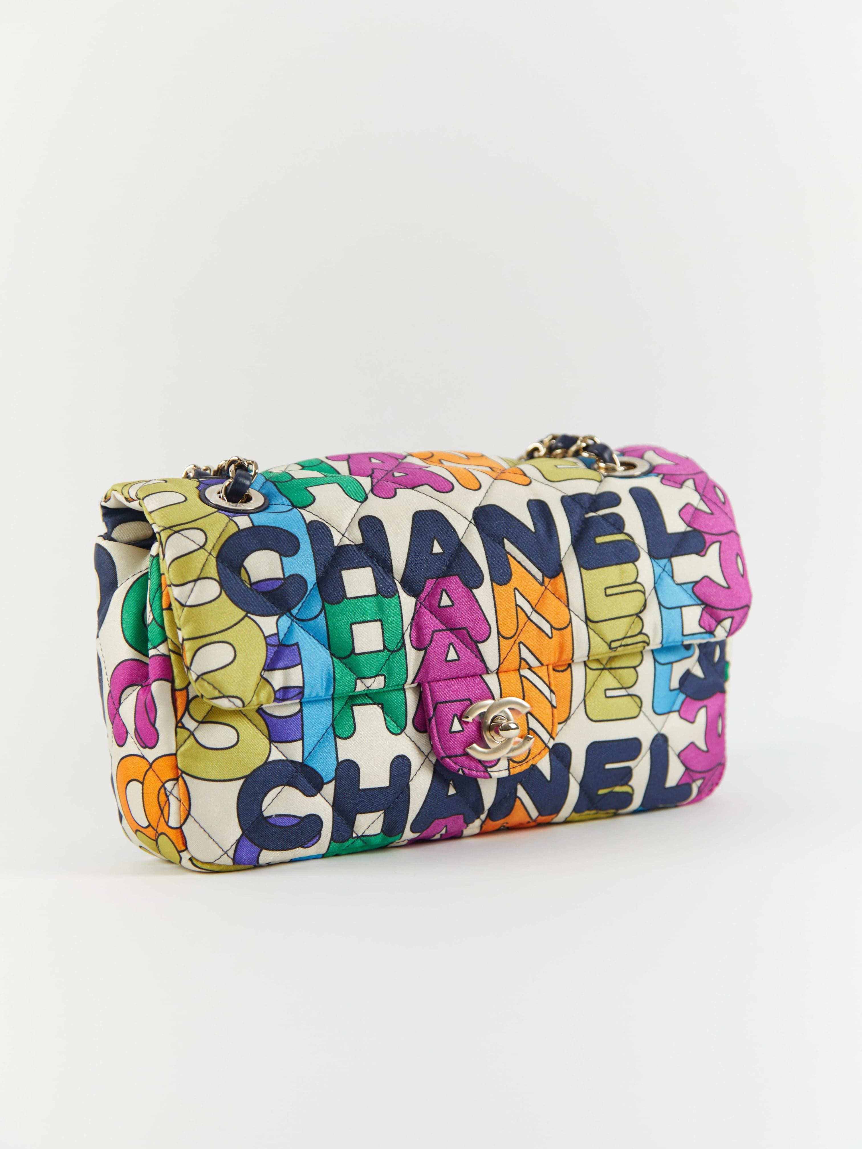 Aureon Group Limited *LONDON LOCATED* RARE CHANEL 21K RAINBOW FLAP BAG Multicolor with Gold-tone Metal