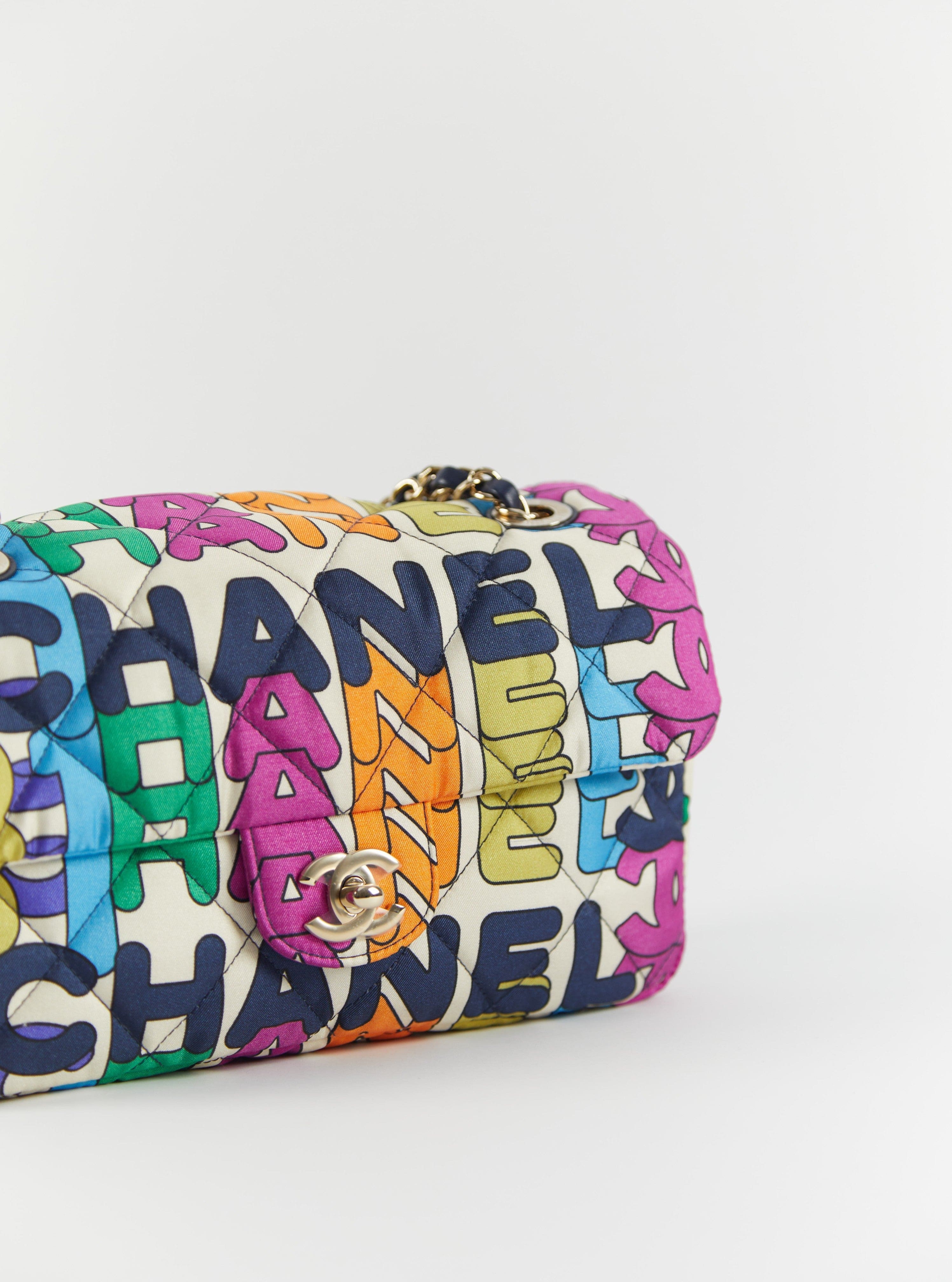 Aureon Group Limited *LONDON LOCATED* RARE CHANEL 21K RAINBOW FLAP BAG Multicolor with Gold-tone Metal
