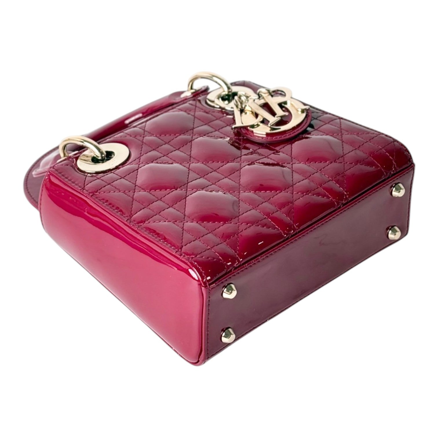 Dior Red Patient Lady Dior Mini Bag