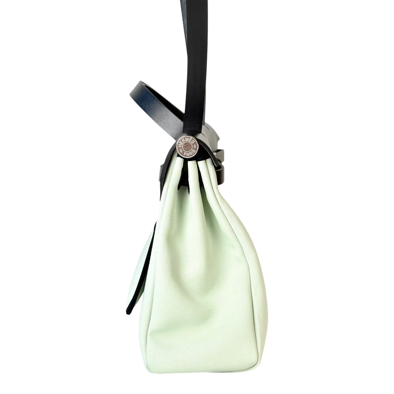 Hermes Herbag Zip 31 Black & Mint Bag