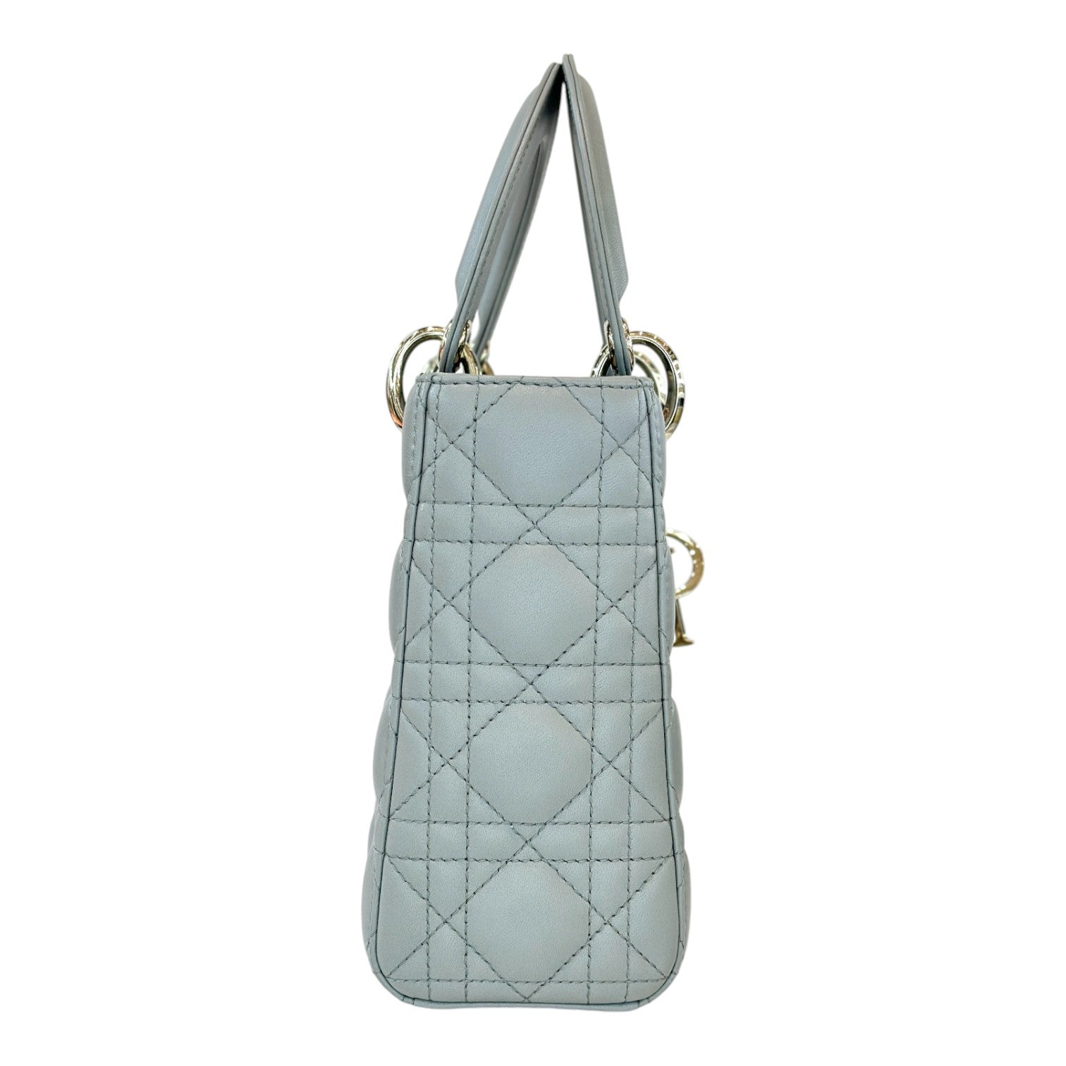 Dior Small Grey Lady Dior Bag