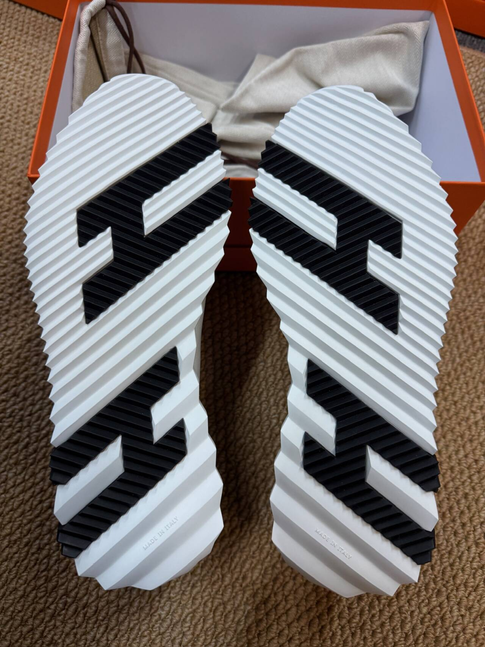 Hermès H Logo White Sneakers