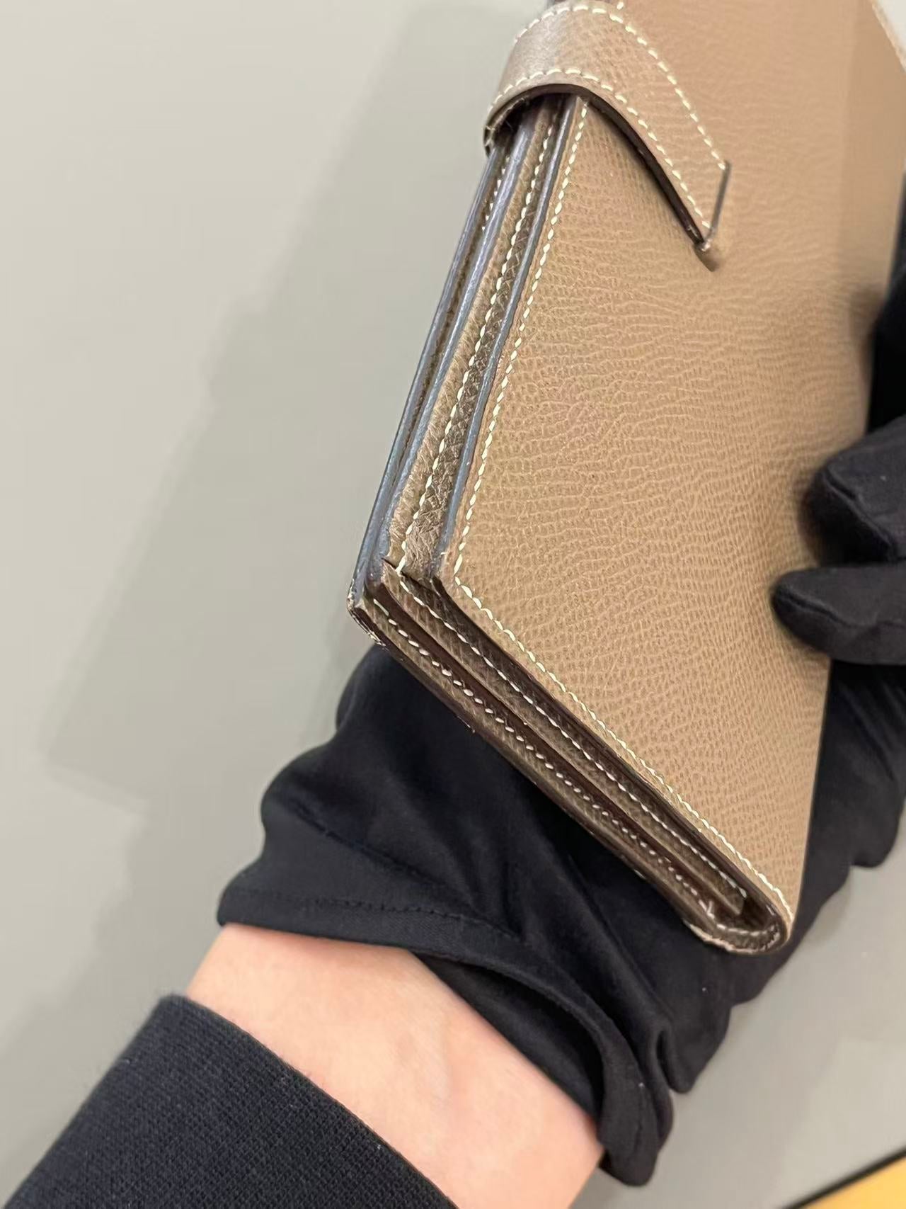 Hermès Bearn Long Wallet - Etoupe (Elephant Grey)