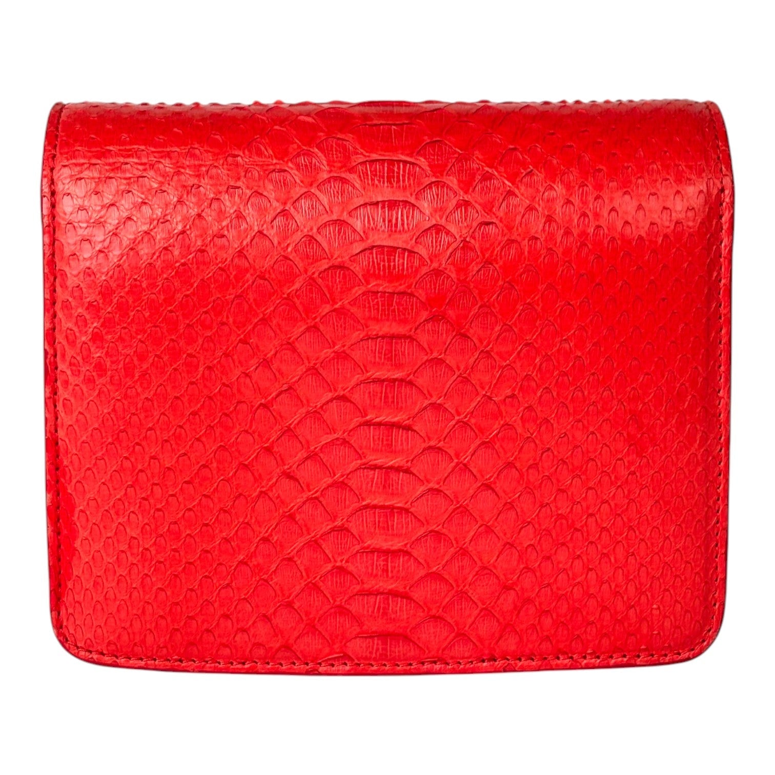 Celine Classic Mini Red Python Bag