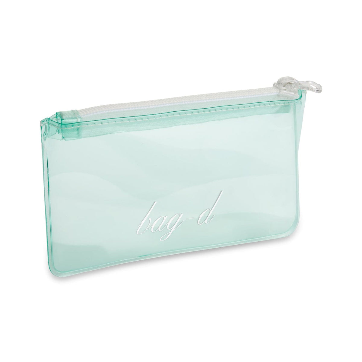 BAG-D Everything Pouch holding full-length lip liners and makeup