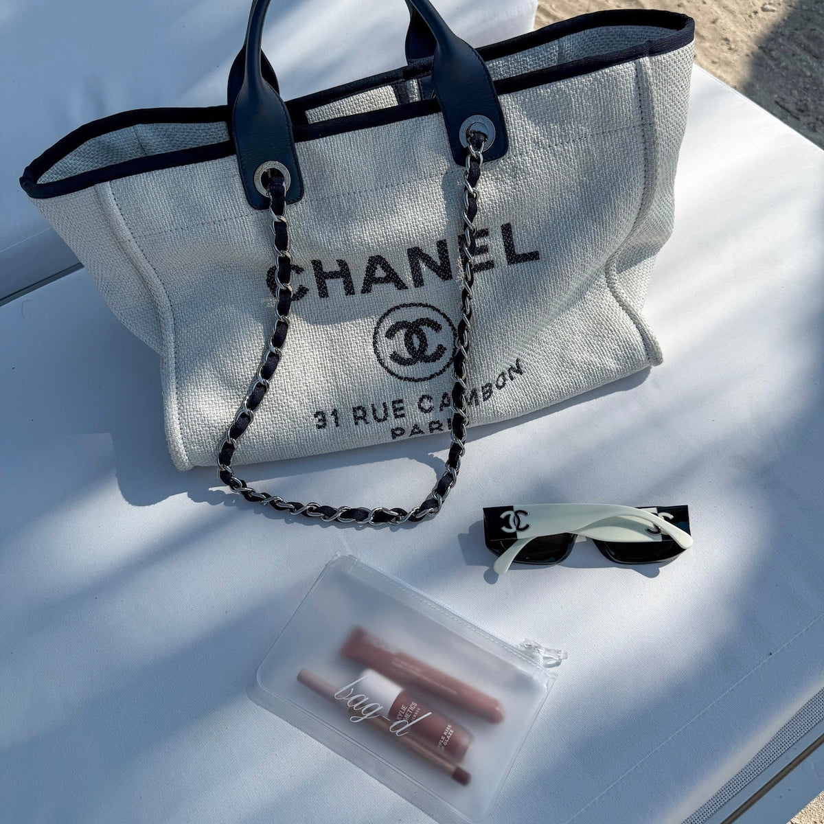 bag-d_everything_pouch_frosted_tpu chanel deauville and chanel sunglasses
