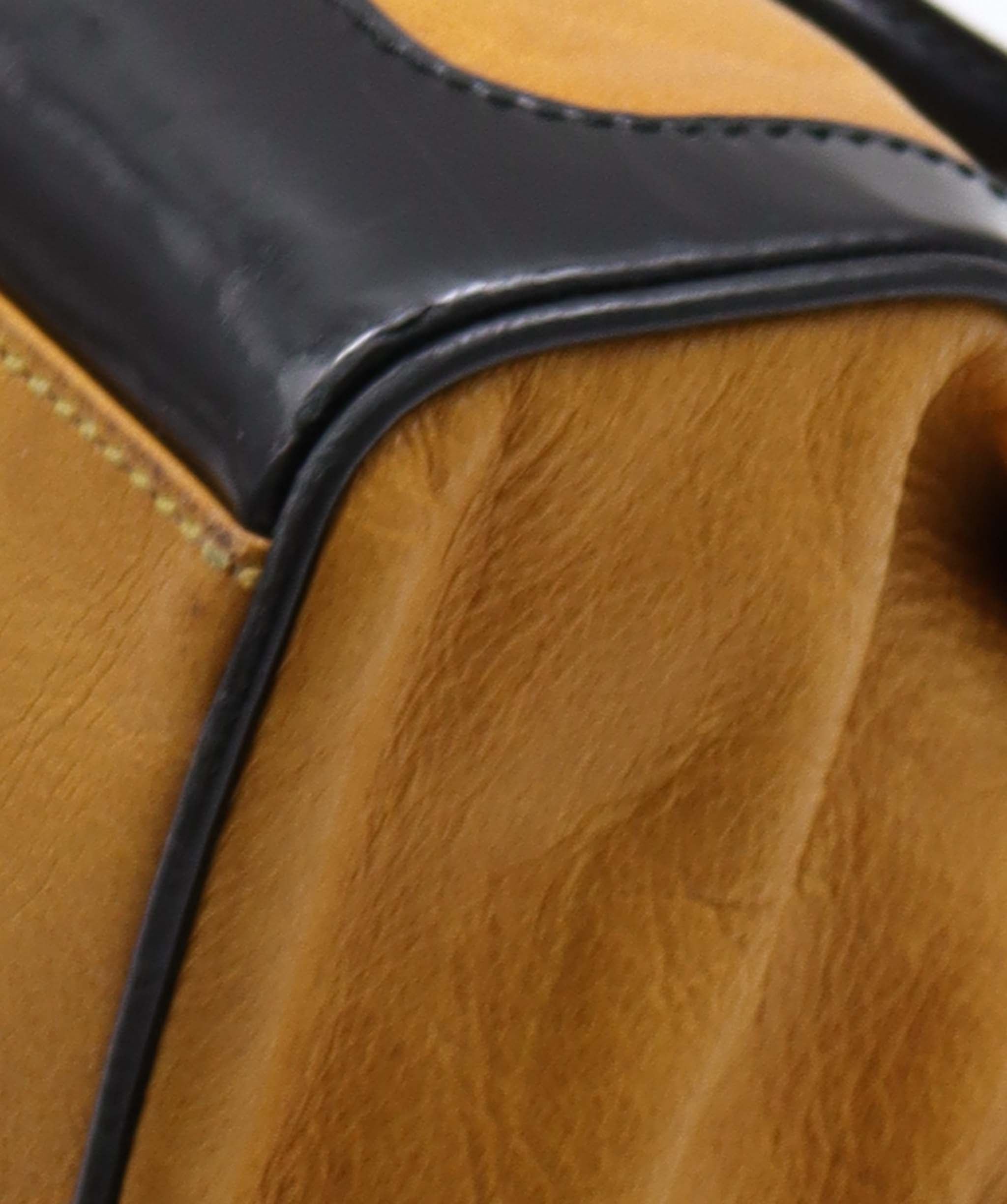 Balenciaga Balenciaga Lune Black & Mustard Leather Handbag RJL1425