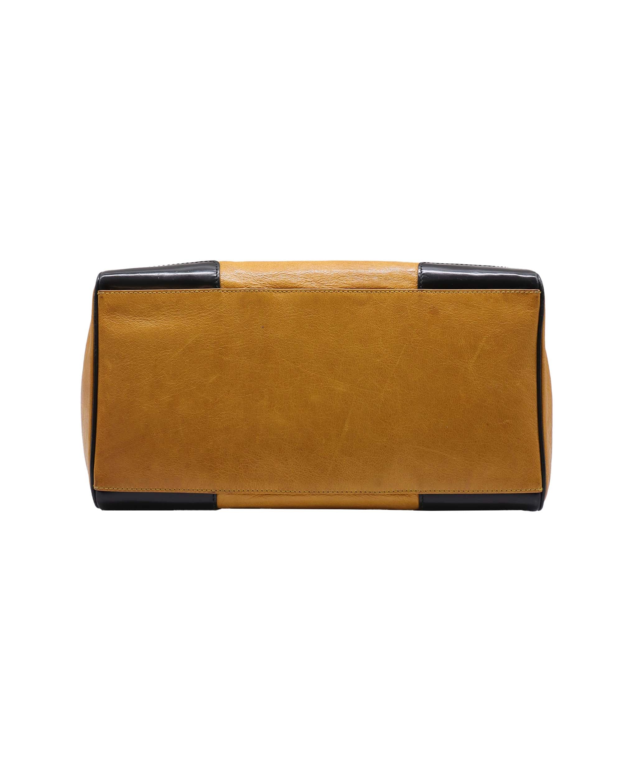 Balenciaga Balenciaga Lune Black & Mustard Leather Handbag RJL1425