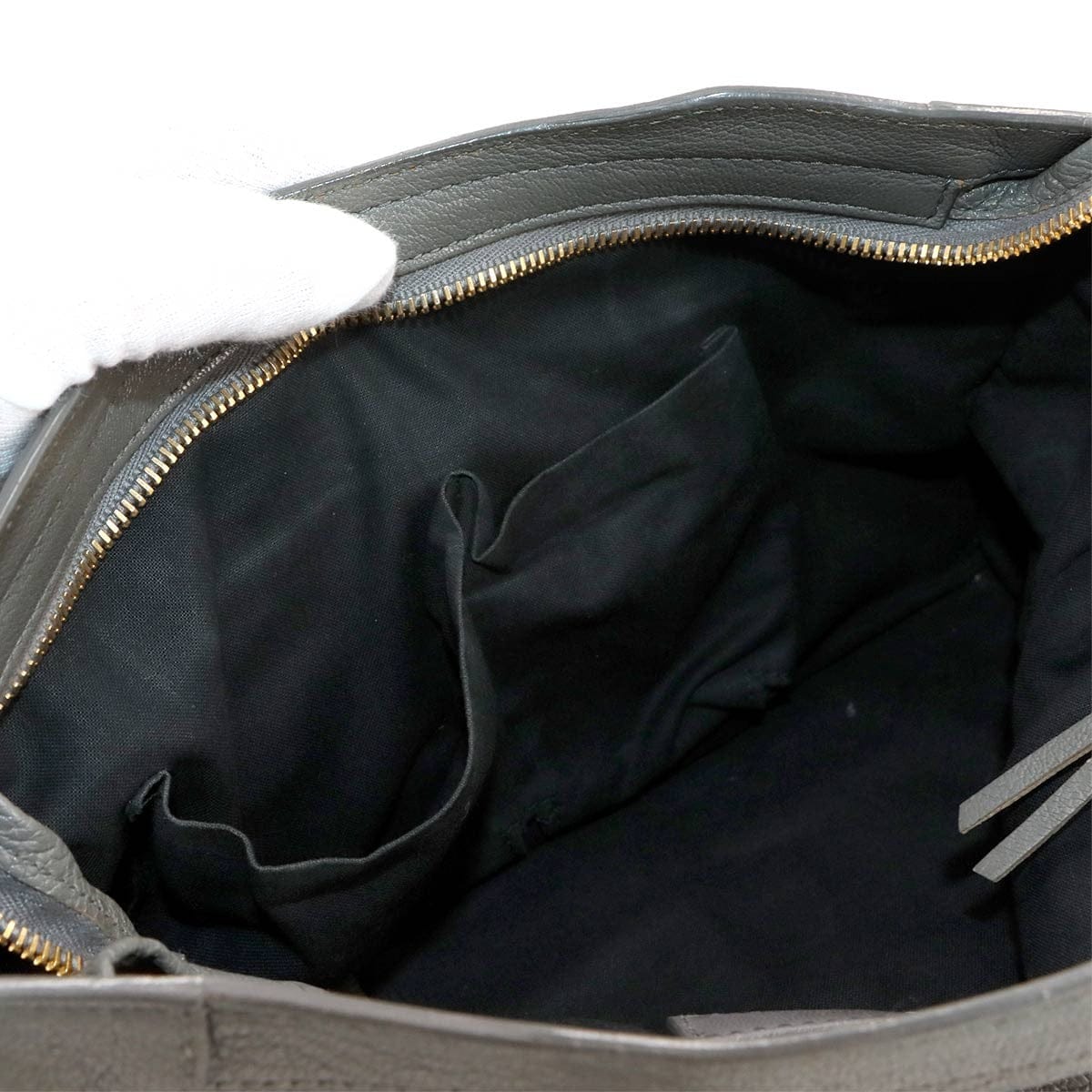 BALENCIAGA BALENCIAGA Metallic Edge City Hand Shoulder Bag Leather Gray 432831 90284983