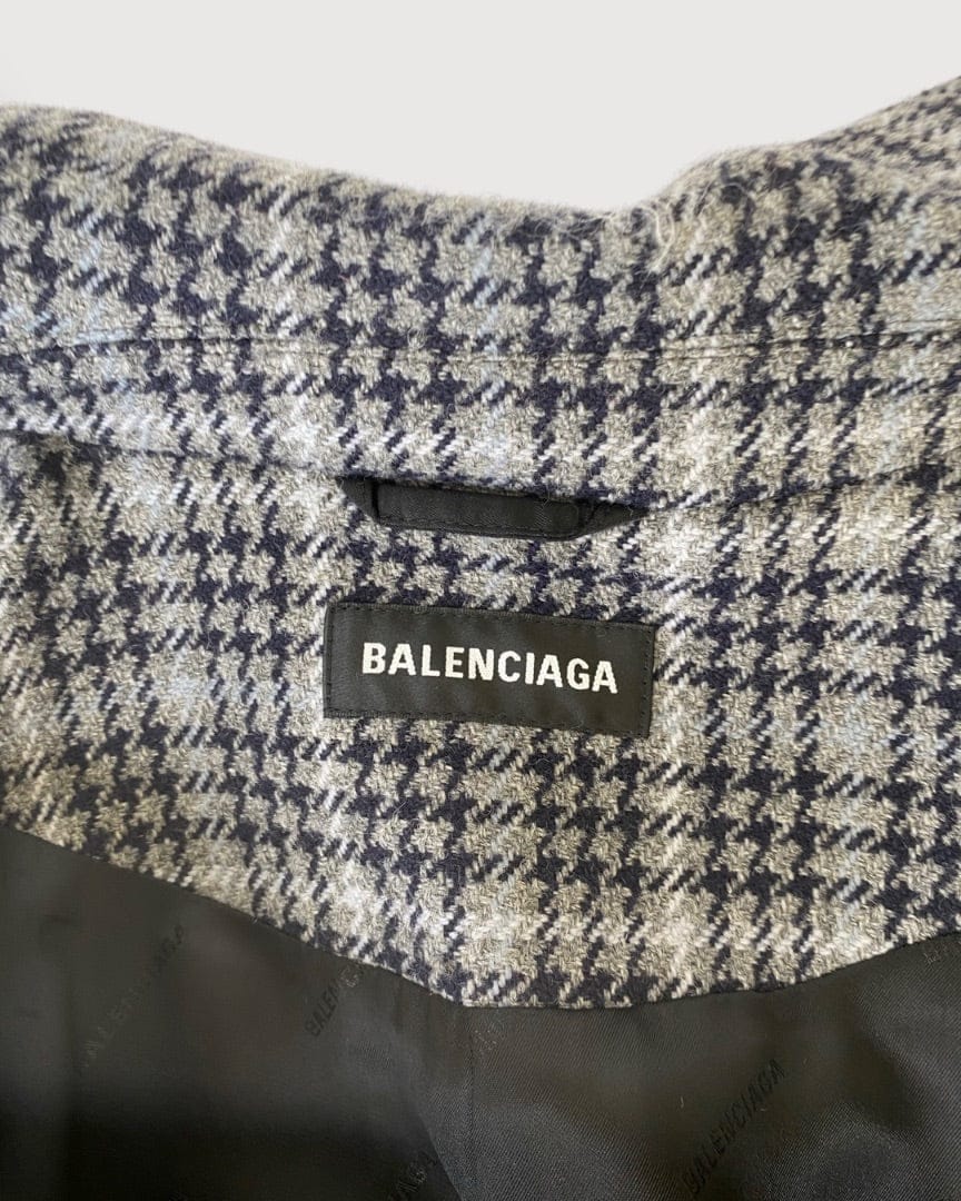 Balenciaga Grey Balenciaga Wool Coat, L