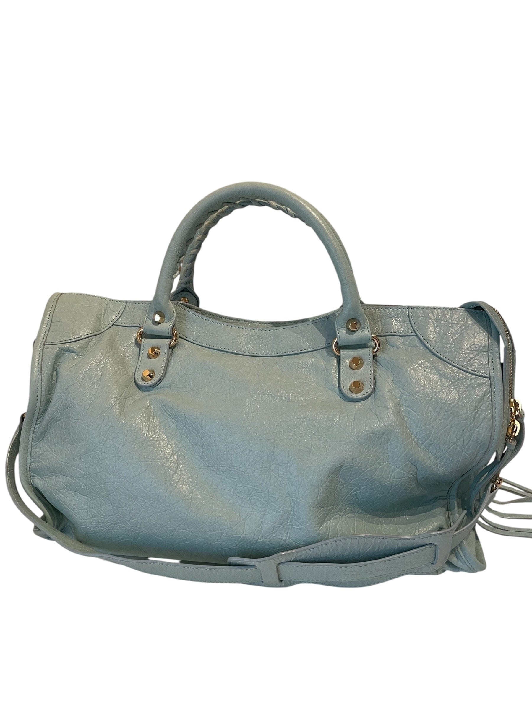 Balenciaga Balenciaga Medium Le City Bag in Light Blue