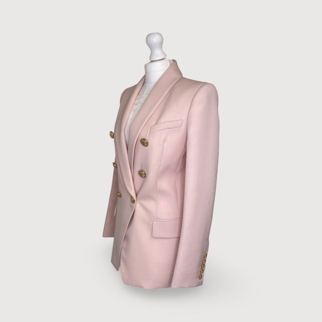Balmain Blush Pink Balmain Blazer, 10