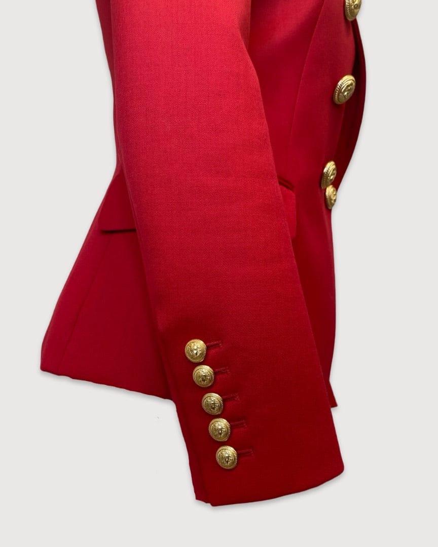 Balmain Red Balmain Blazer, 10