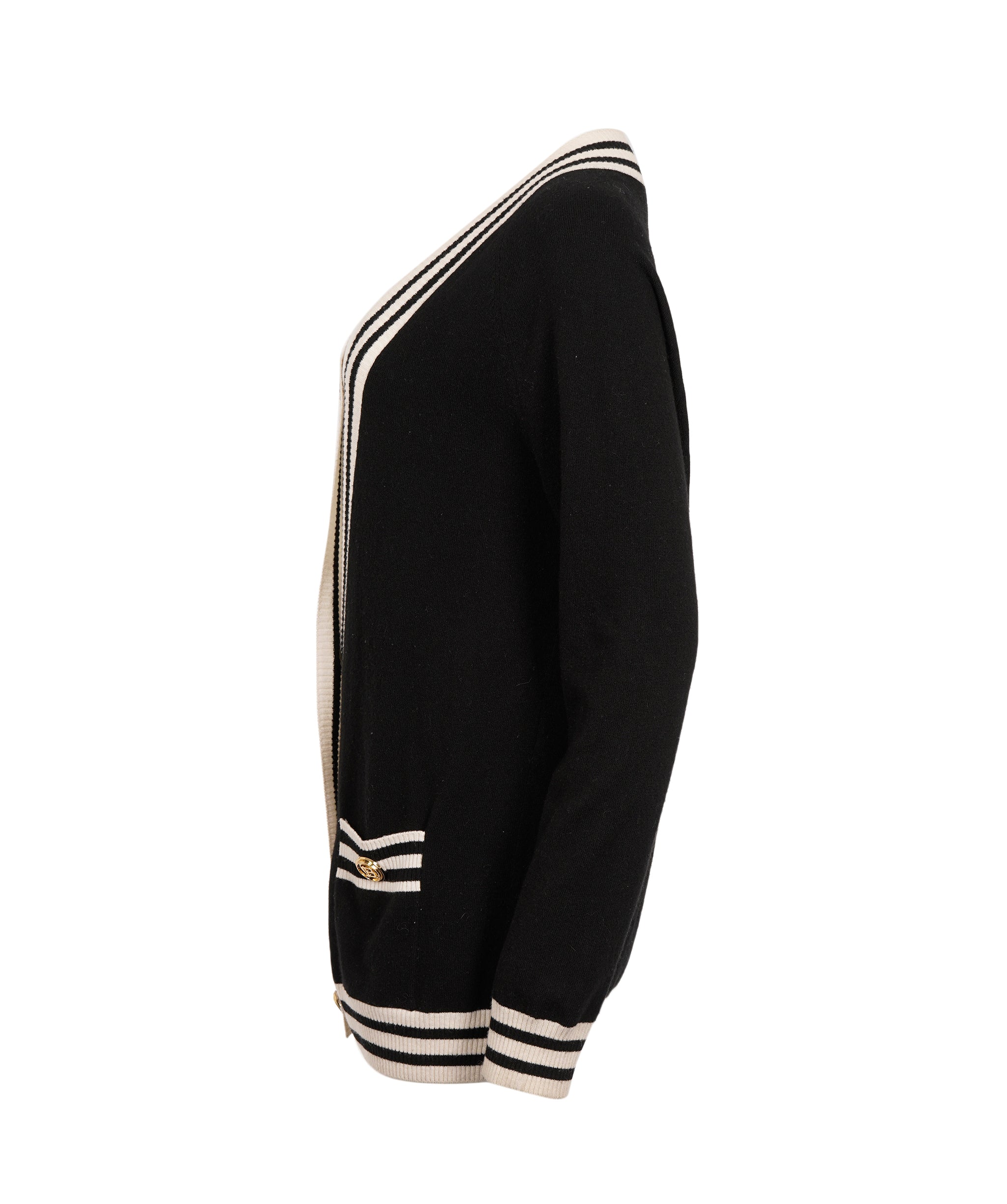 Balmain Balmain Black and White Logo Cardigan ALC2015
