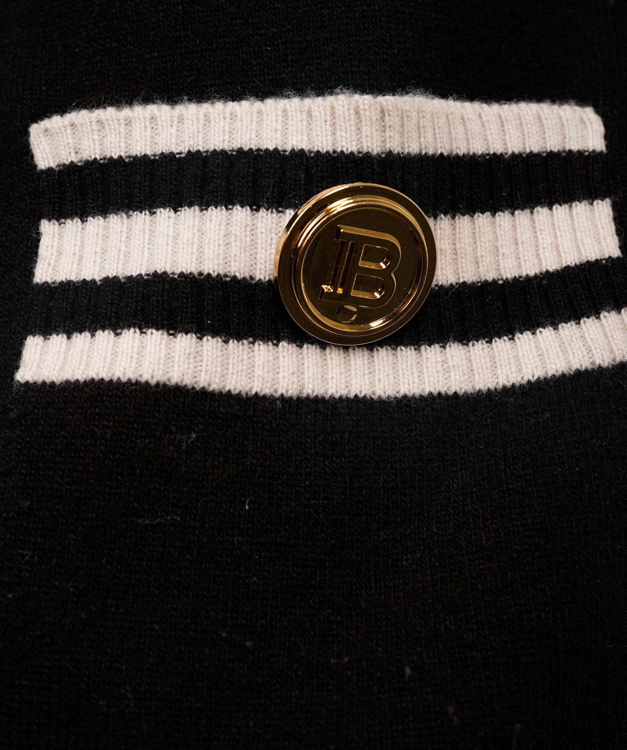 Balmain Balmain Black and White Logo Cardigan ALC2015