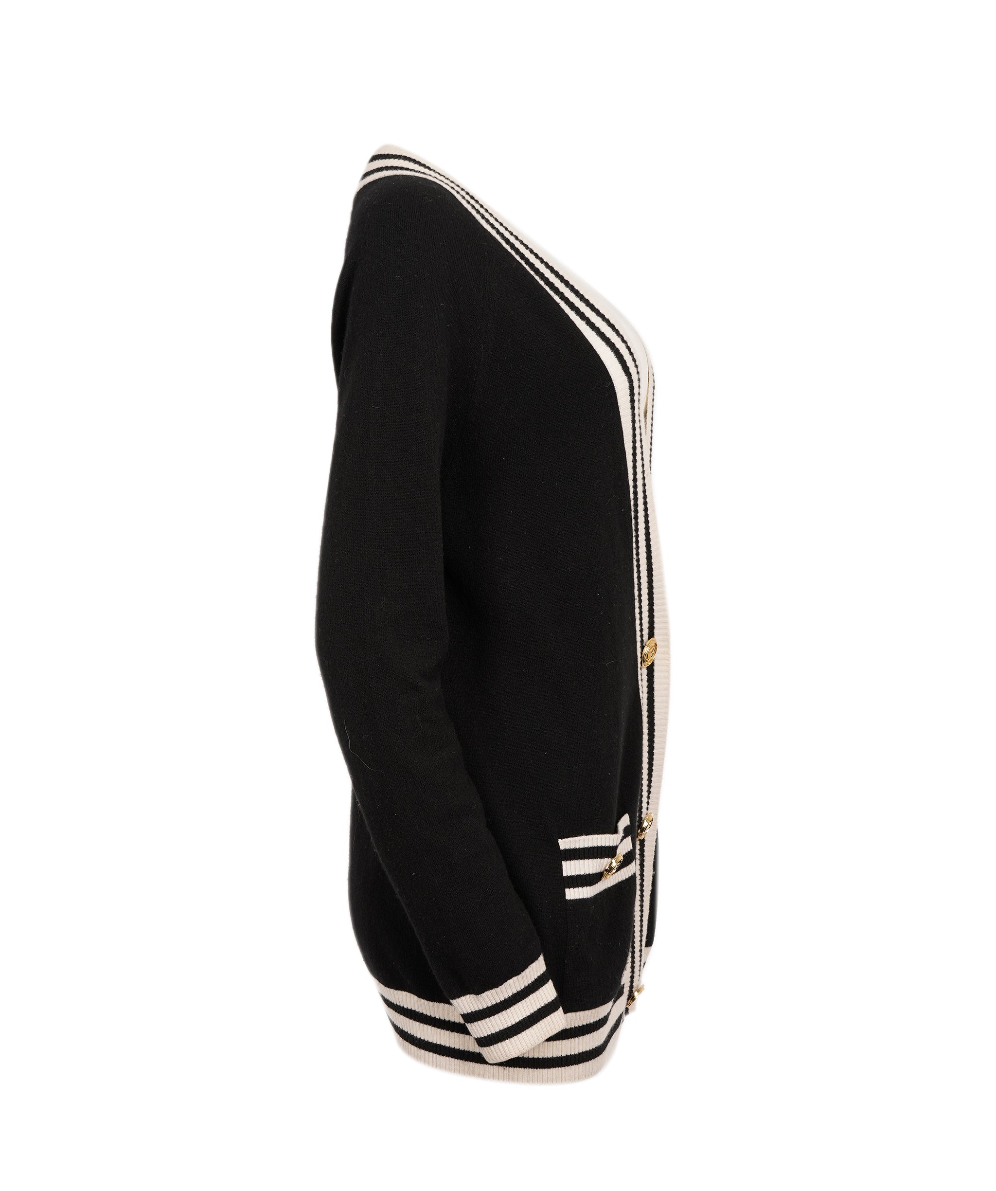 Balmain Balmain Black and White Logo Cardigan ALC2015