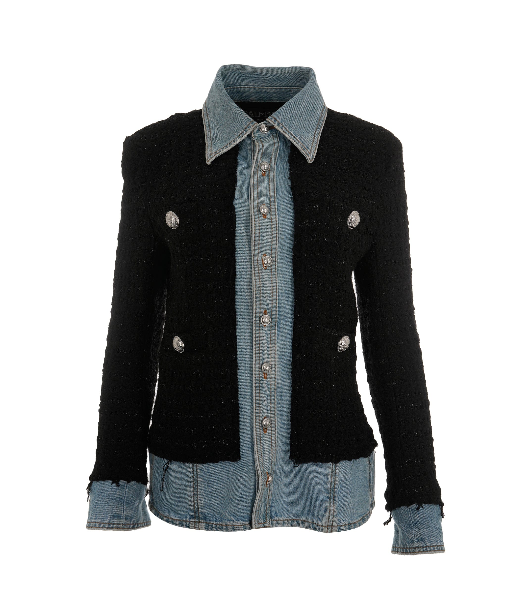 Balmain Balmain Denim Jacket with Wool Lined size 42 ALC2489