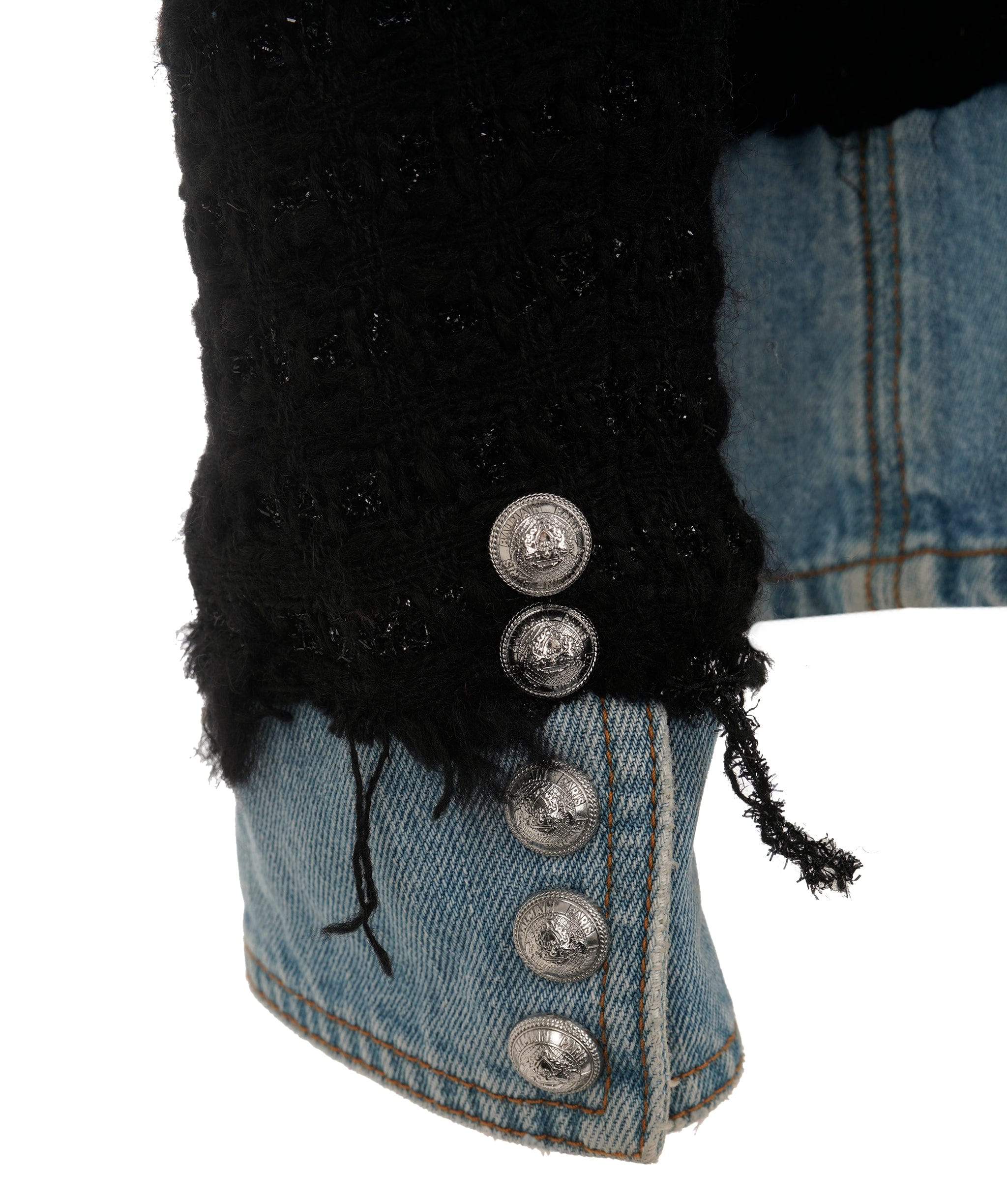 Balmain Balmain Denim Jacket with Wool Lined size 42 ALC2489