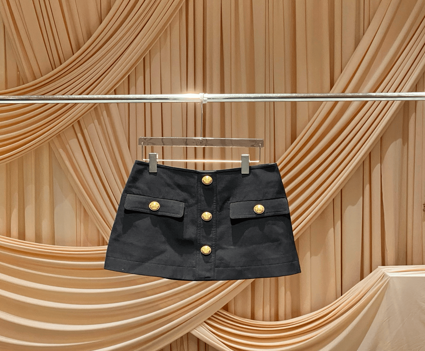 Balmain Balmain Gold Button Midi Skirt / Size 36 / Brand New with Original Price / 32947 SGC32947