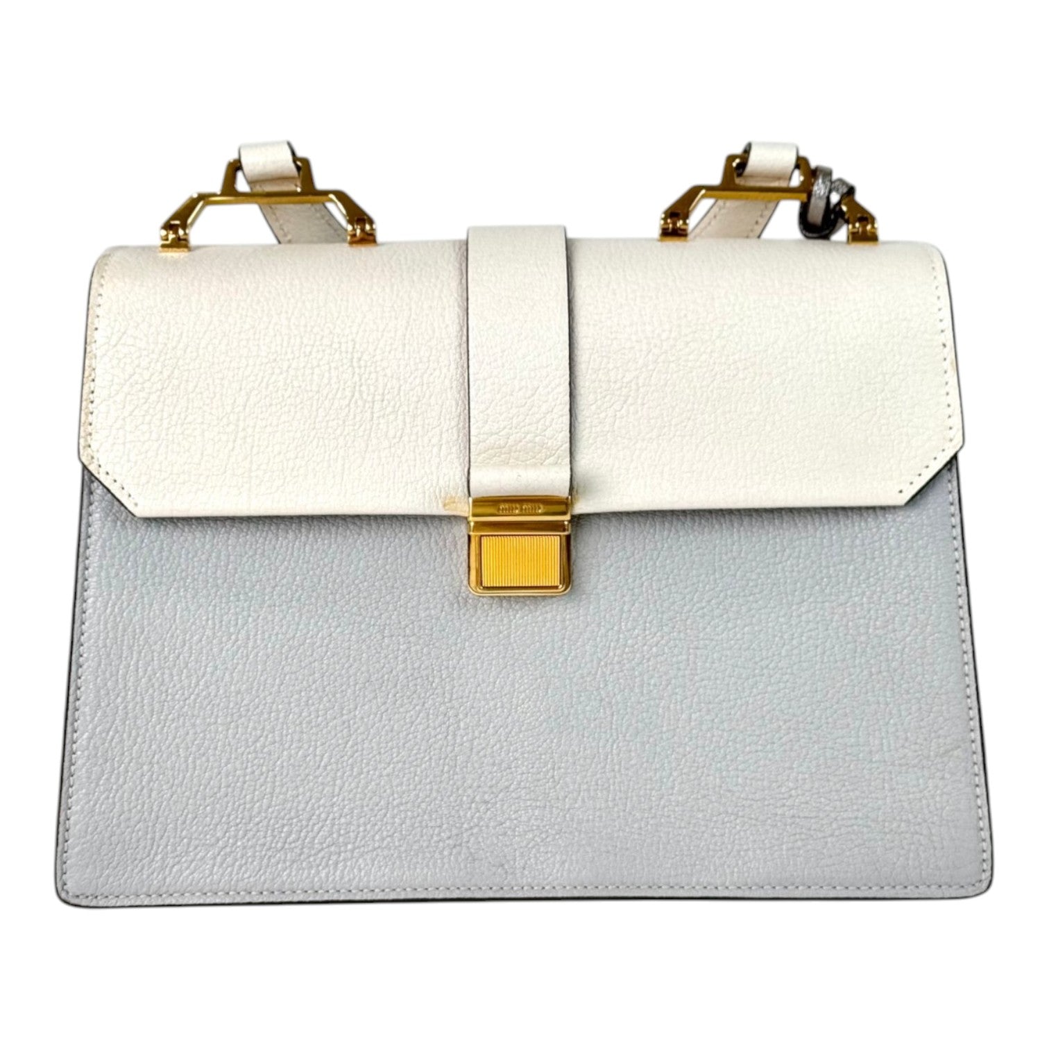 Miumiu Madras Tote Bag