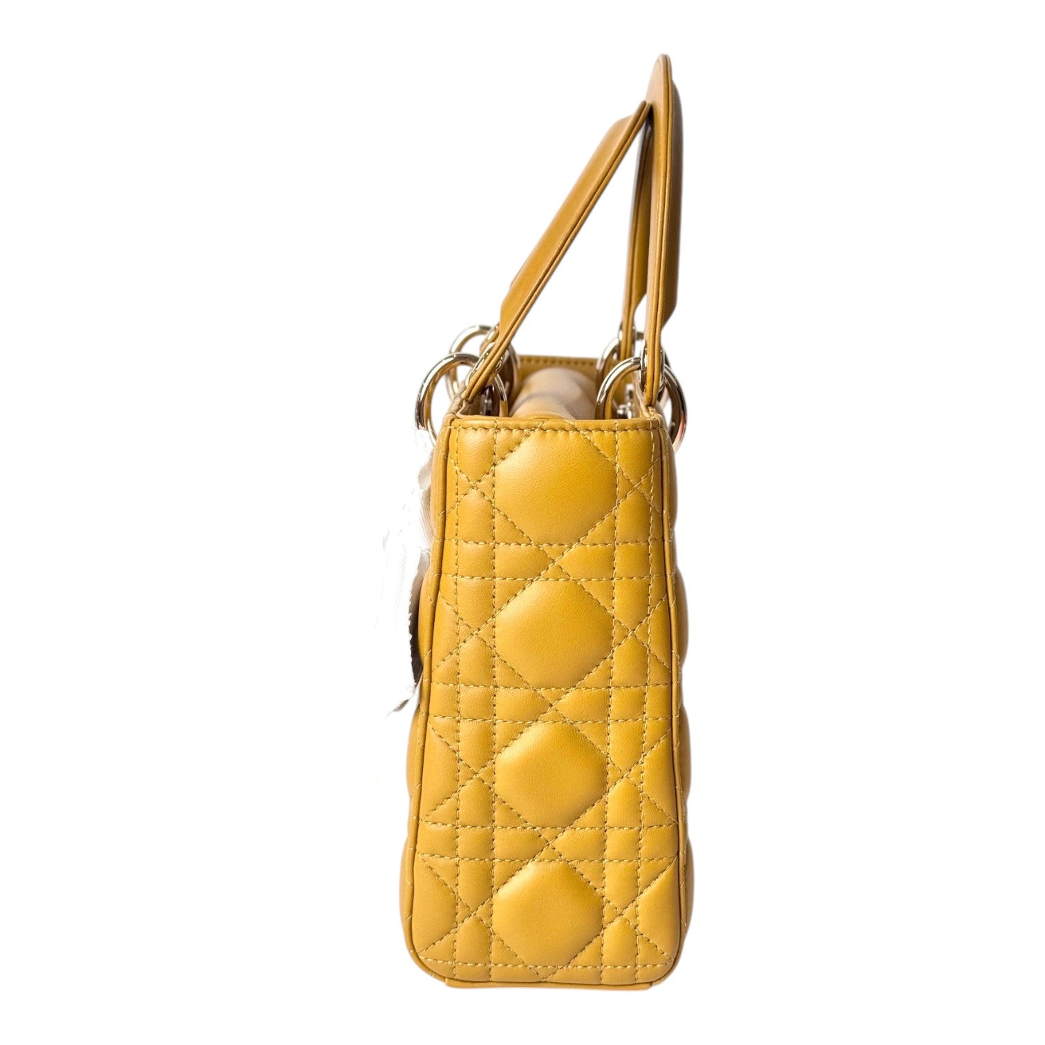 Dior Yellow Small Lady Dior Bag