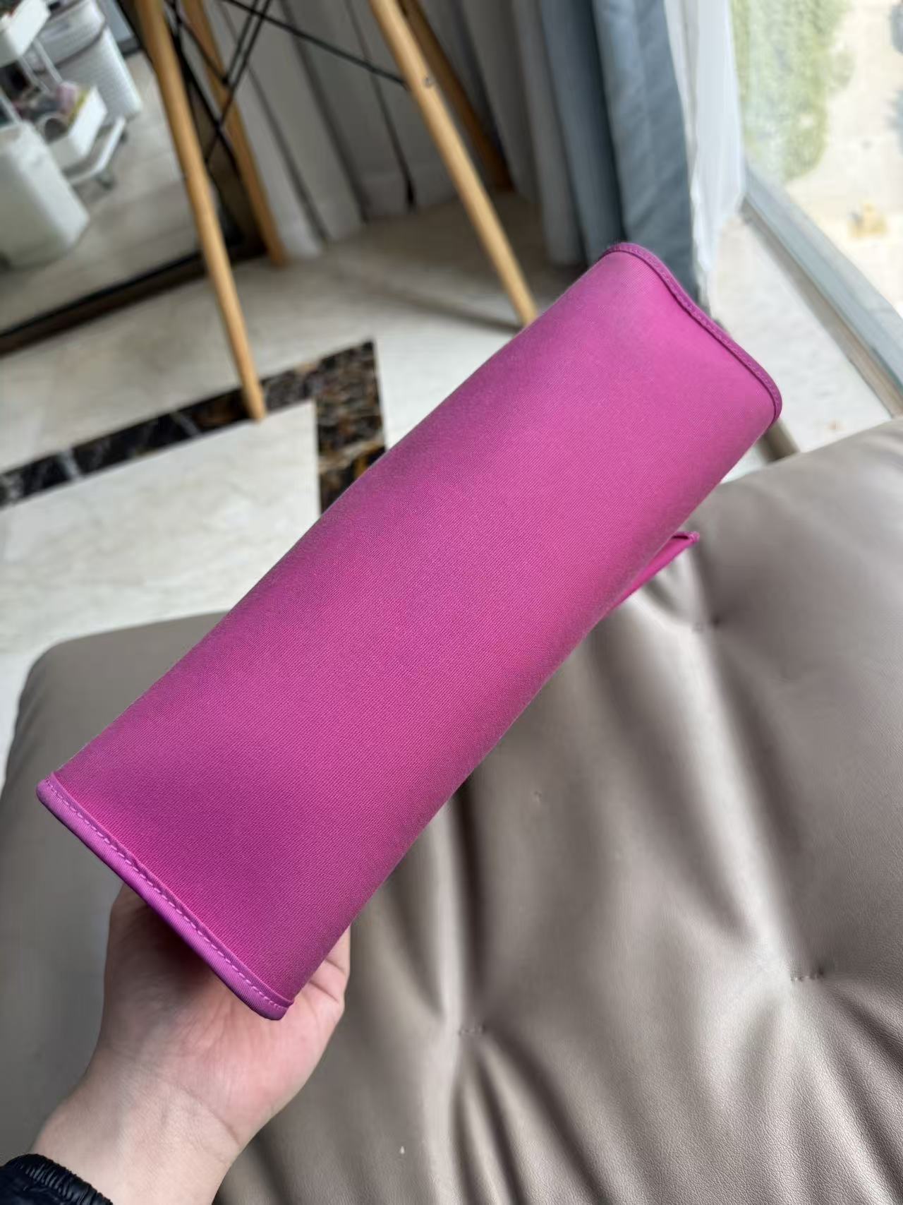 Hermès Herbag 31 Two-Tone Convertible Bag - Fuchsia & Gold