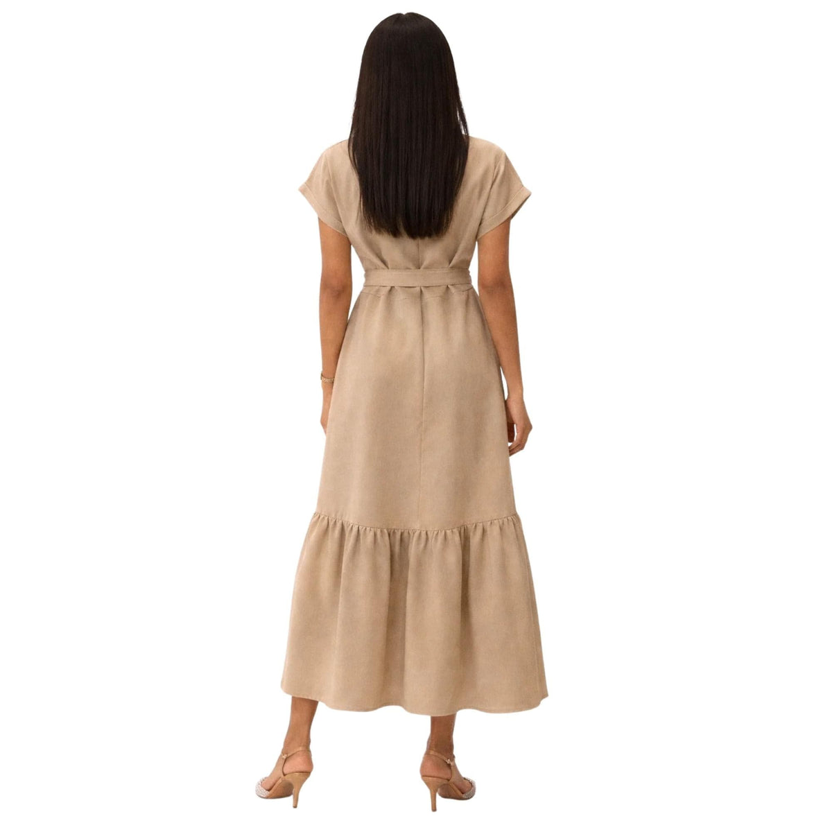 BETTERKIND V-NECK BELTED DRESS “LEE-JOHN” (فستان)