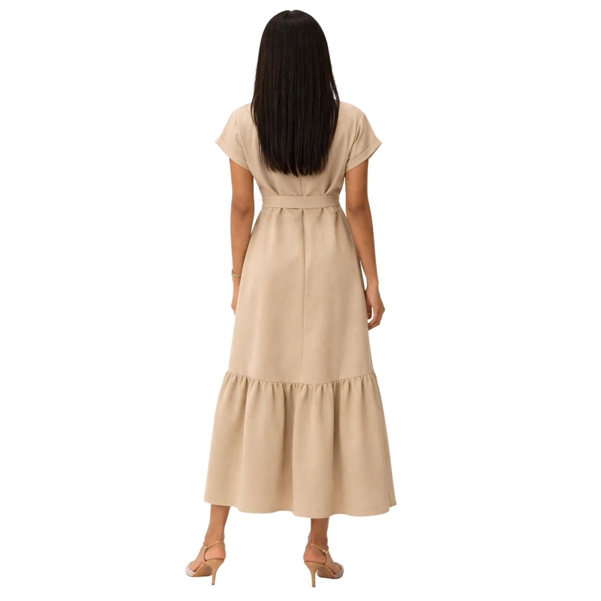 BETTERKIND V-NECK BELTED DRESS “LEE-JOHN” (فستان)