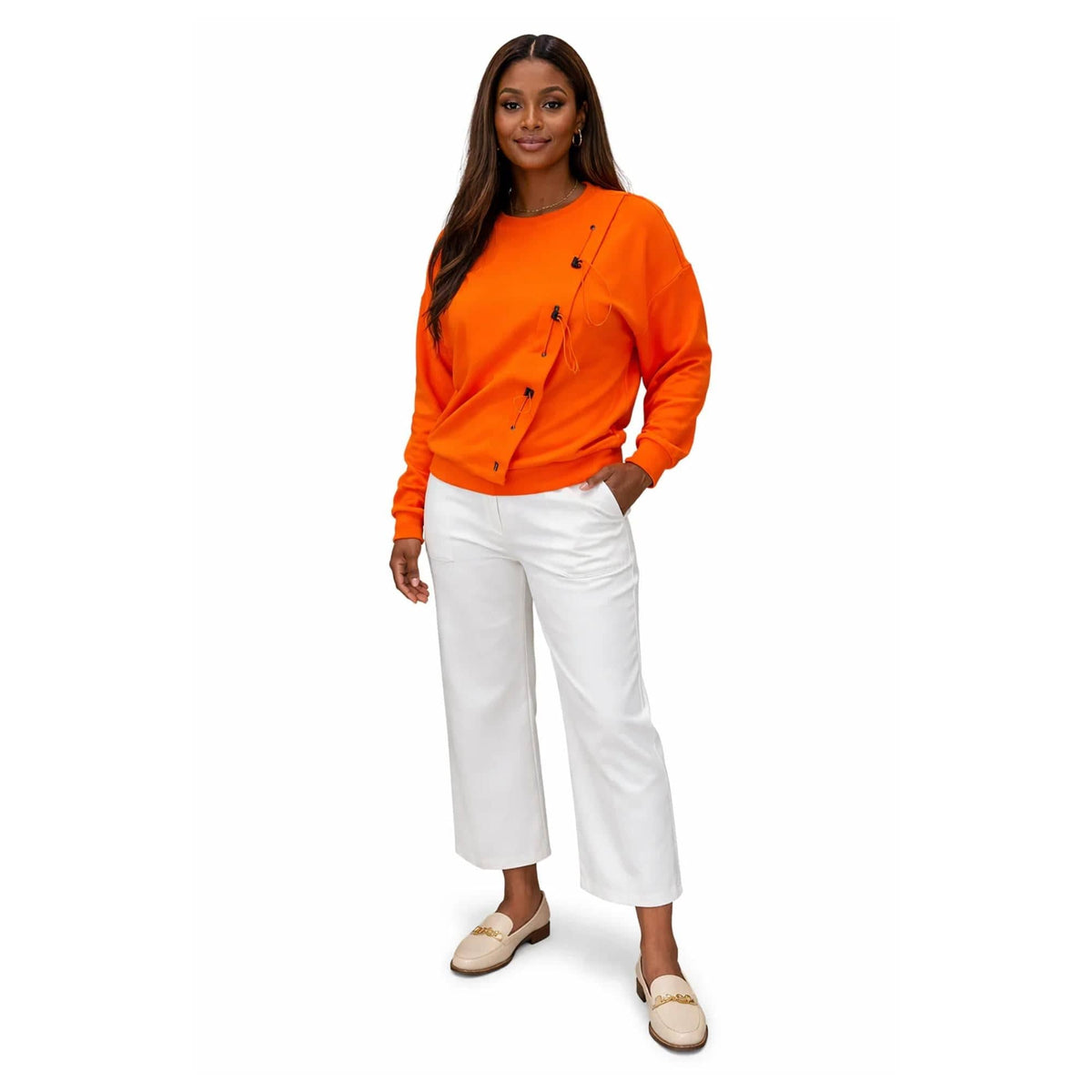 BETTERKIND ONE SIDE WAVE STRING SWEATSHIRT (قميص)