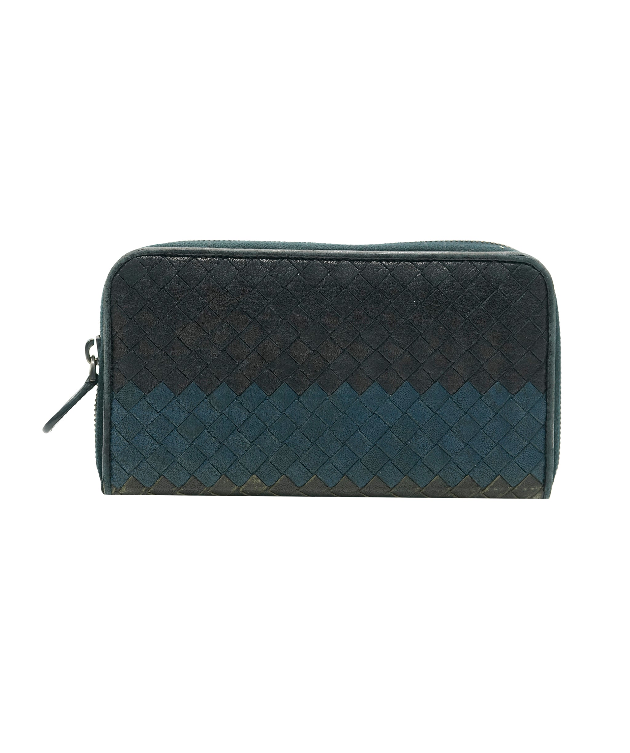 Bottega Veneta Bottega blue intrecciato zip wallet - AJC0902