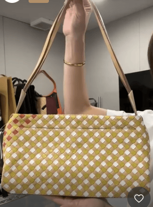 BOTTEGA VENETA BOTTEGA VENETA Leather Yellow × Beige Intrecciato One Shoulder Bag B0705R2KYN