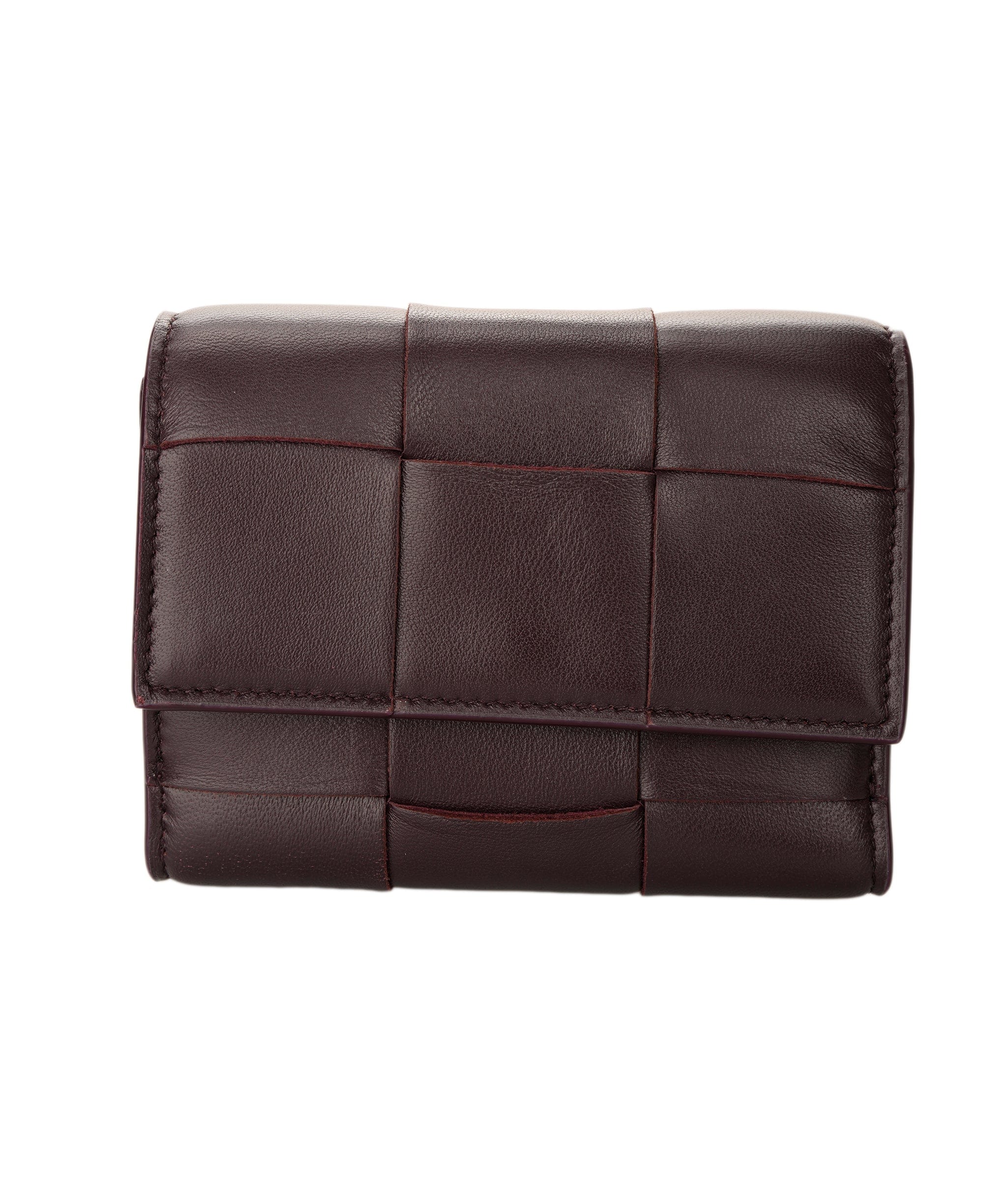 Bottega Veneta Bottega Veneta Trifold Grape Wallet - DXBS1083