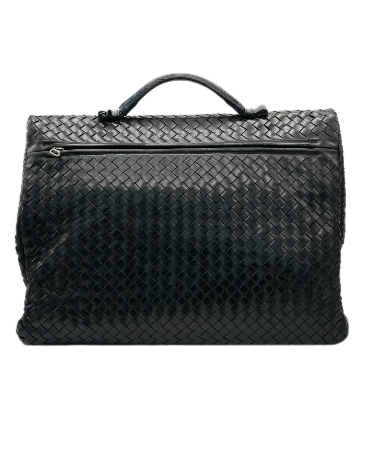 Bottega Veneta BOTTEGA VENETA Business Bag Leather Black Silver 122139 Auth bs17420 DBXS1682