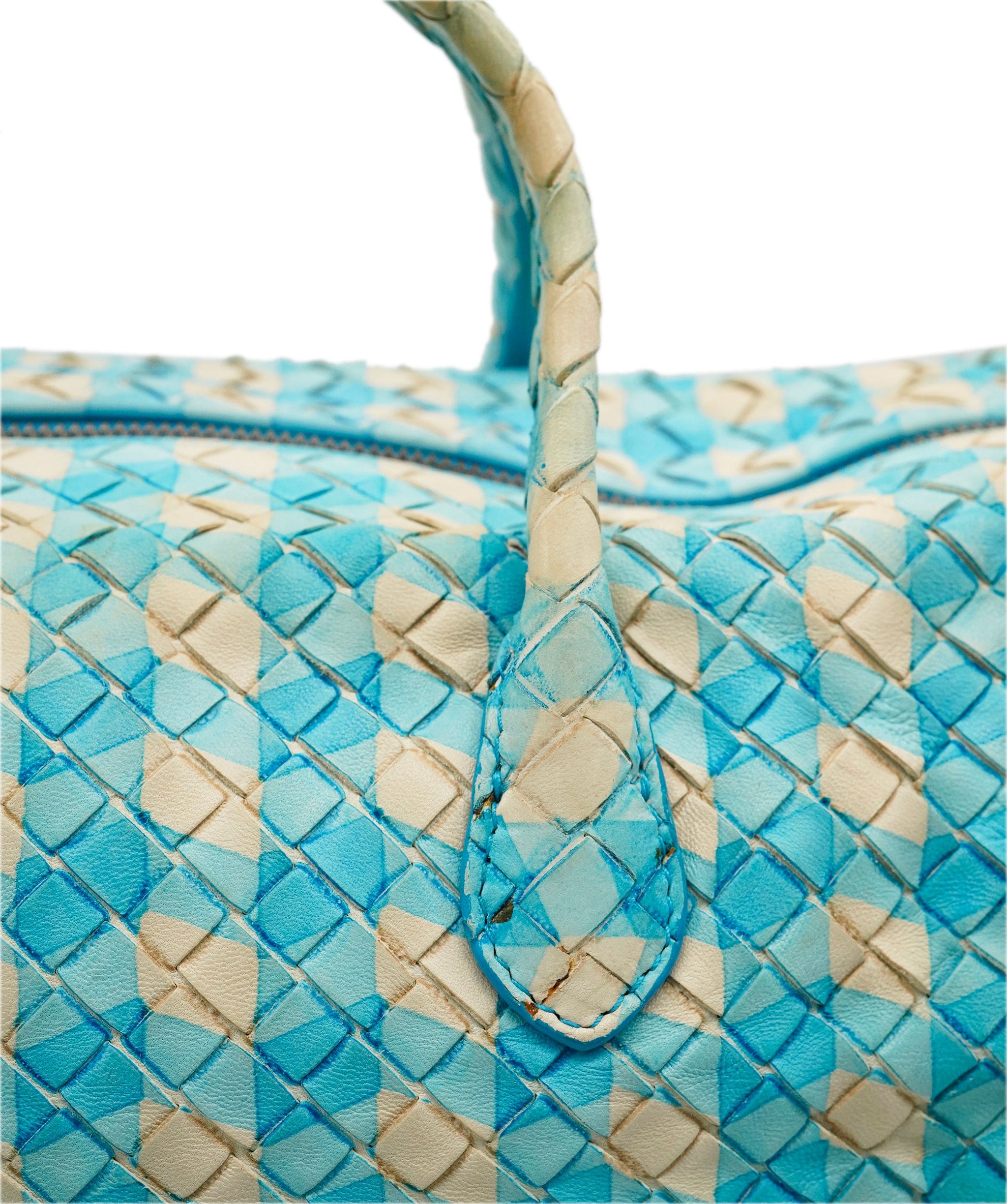 Bottega Veneta BOTTEGA VENETA INTRECCIATO Hand Bag Leather Outlet Blue Auth 82006 DBXS1678