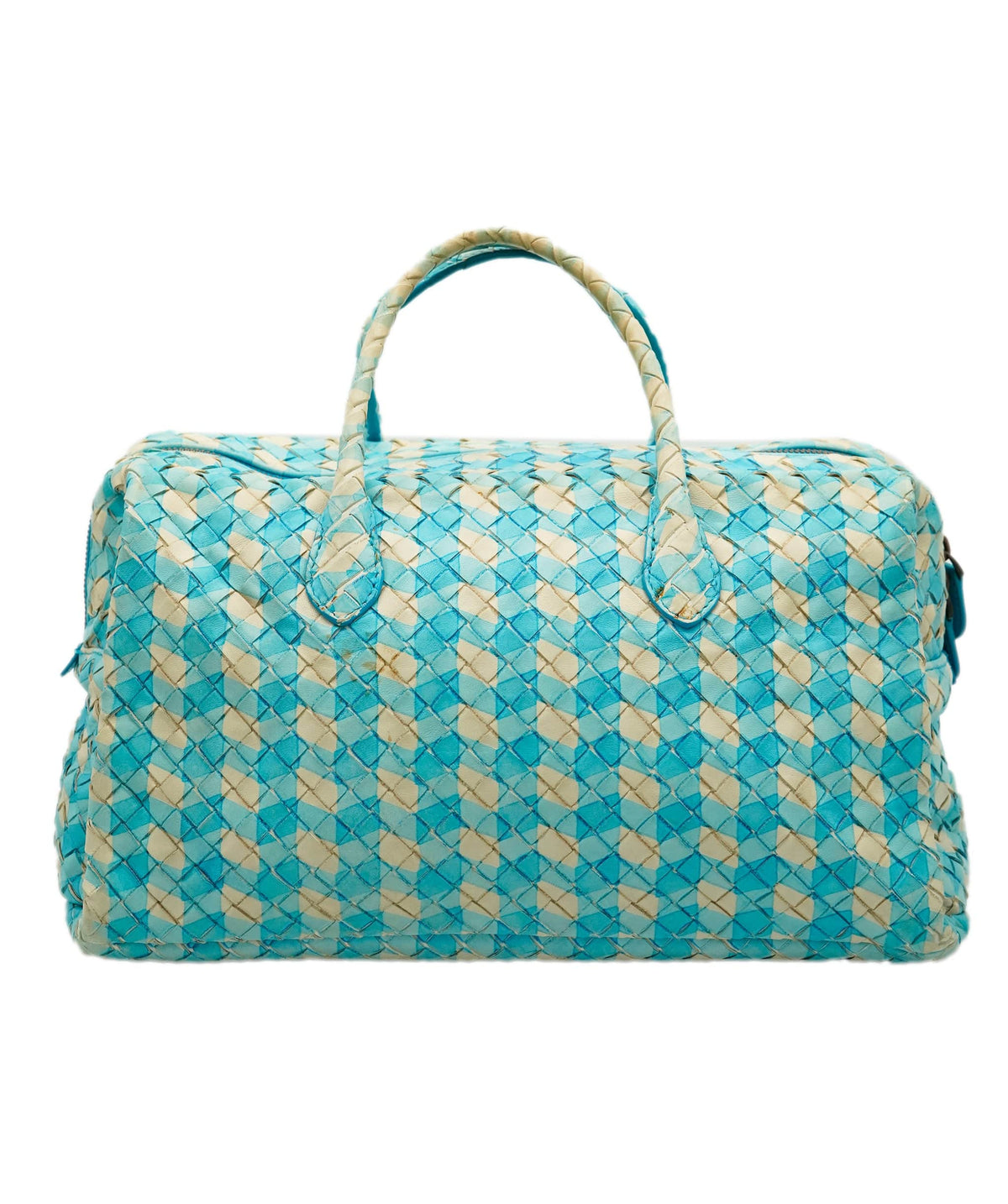 Bottega Veneta BOTTEGA VENETA INTRECCIATO Hand Bag Leather Outlet Blue Auth 82006 DBXS1678