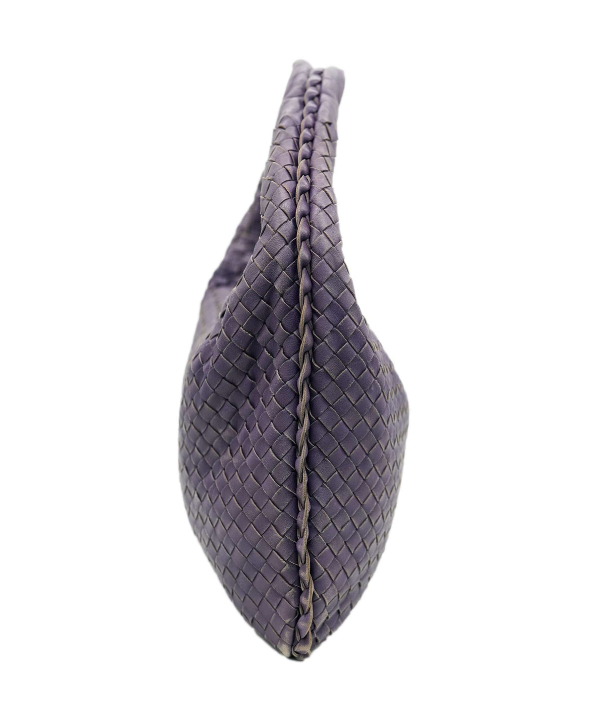 Bottega Veneta BOTTEGA VENETA INTRECCIATO Hobo Shoulder Bag Leather Purple Auth yk10379 DBXS1667