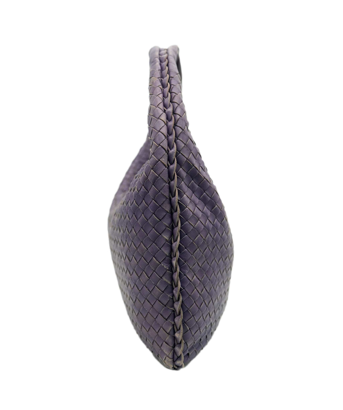 Bottega Veneta BOTTEGA VENETA INTRECCIATO Hobo Shoulder Bag Leather Purple Auth yk10379 DBXS1667
