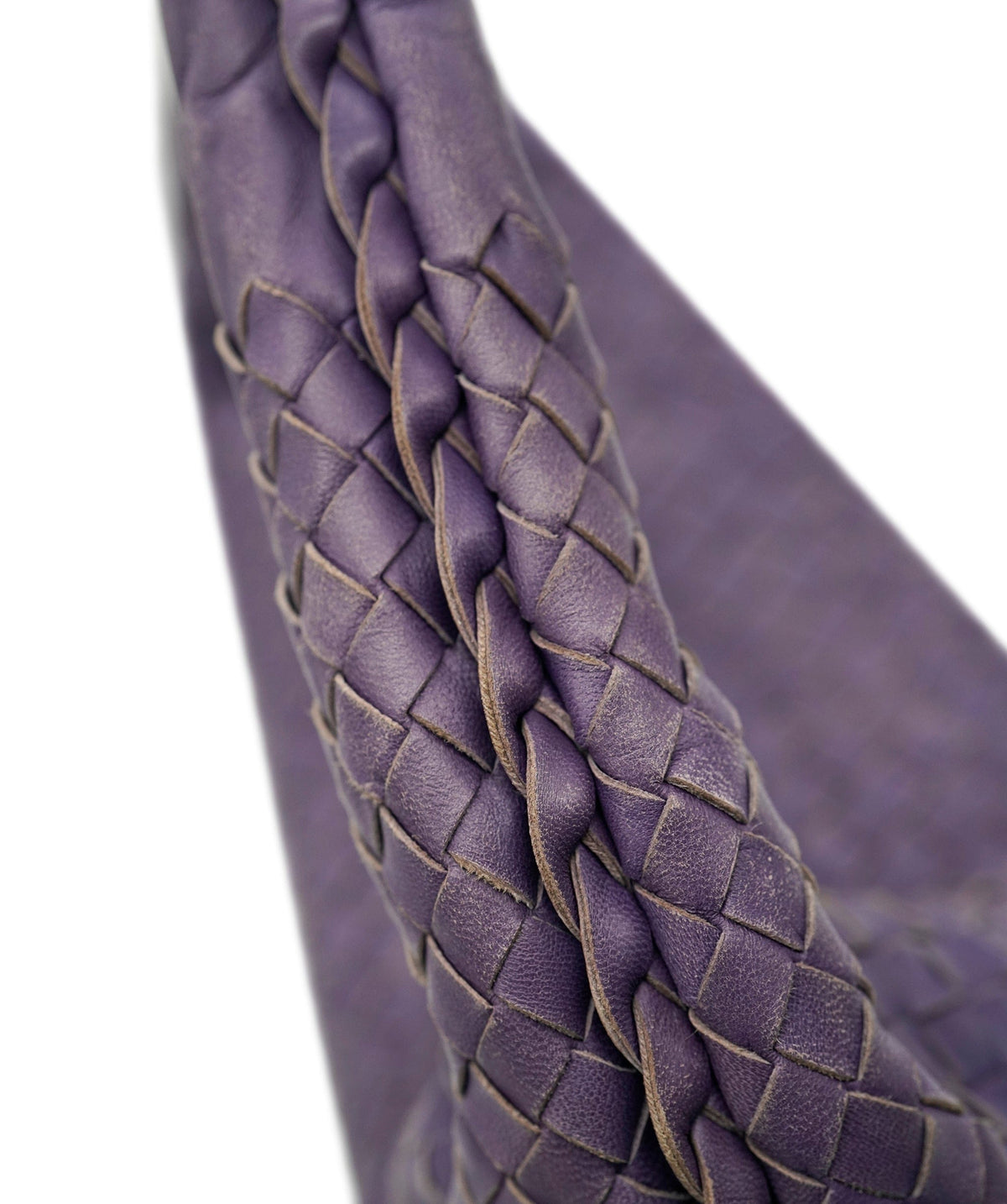Bottega Veneta BOTTEGA VENETA INTRECCIATO Hobo Shoulder Bag Leather Purple Auth yk10379 DBXS1667