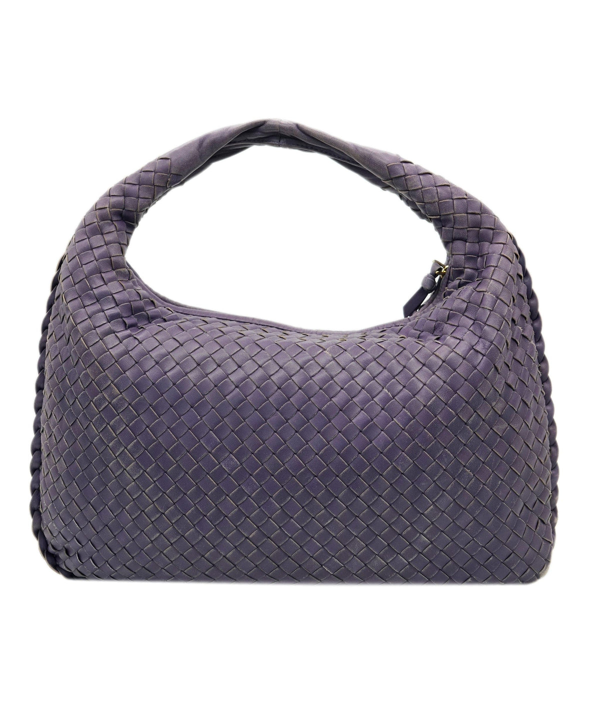 Bottega Veneta BOTTEGA VENETA INTRECCIATO Hobo Shoulder Bag Leather Purple Auth yk10379 DBXS1667