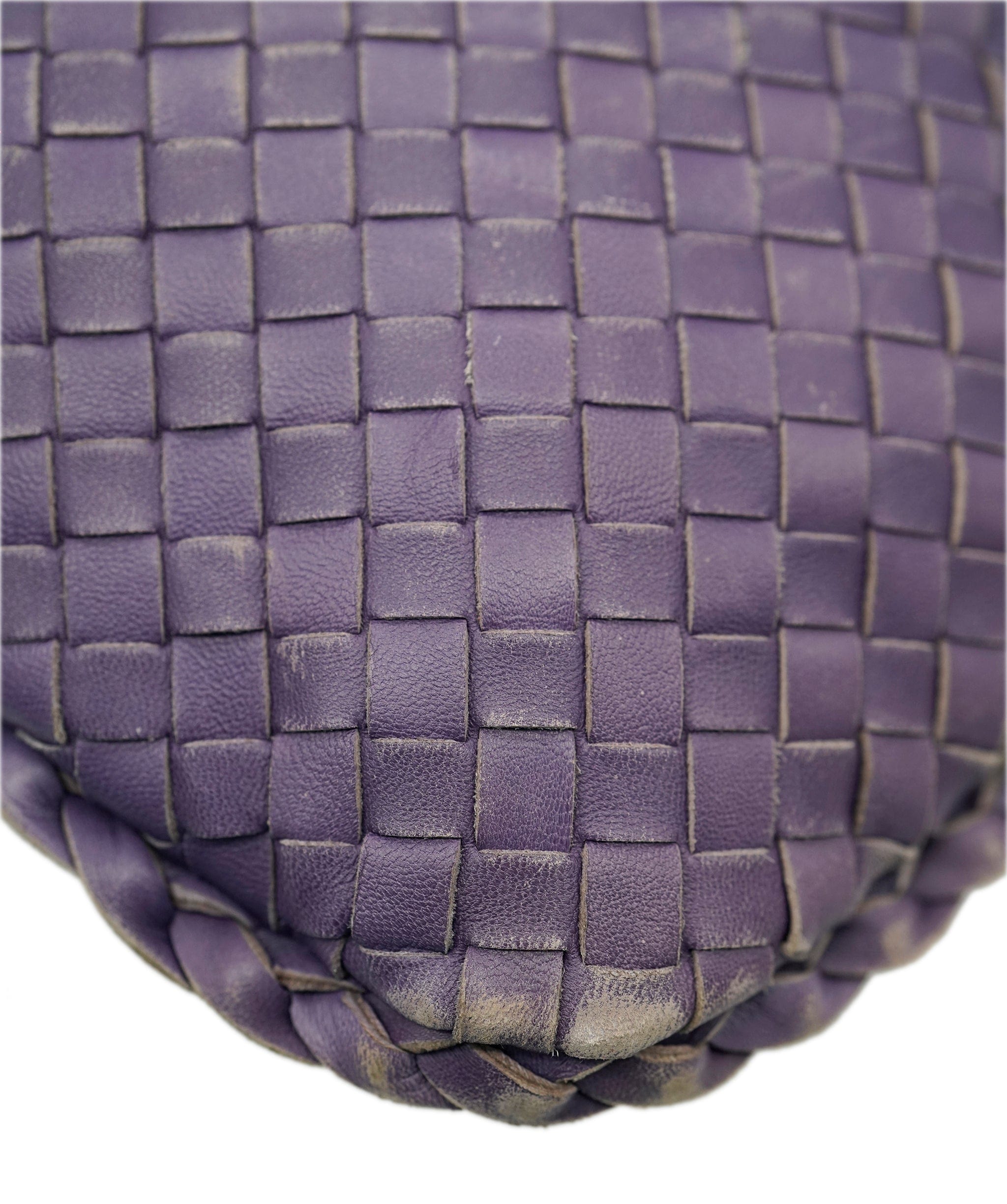 Bottega Veneta BOTTEGA VENETA INTRECCIATO Hobo Shoulder Bag Leather Purple Auth yk10379 DBXS1667