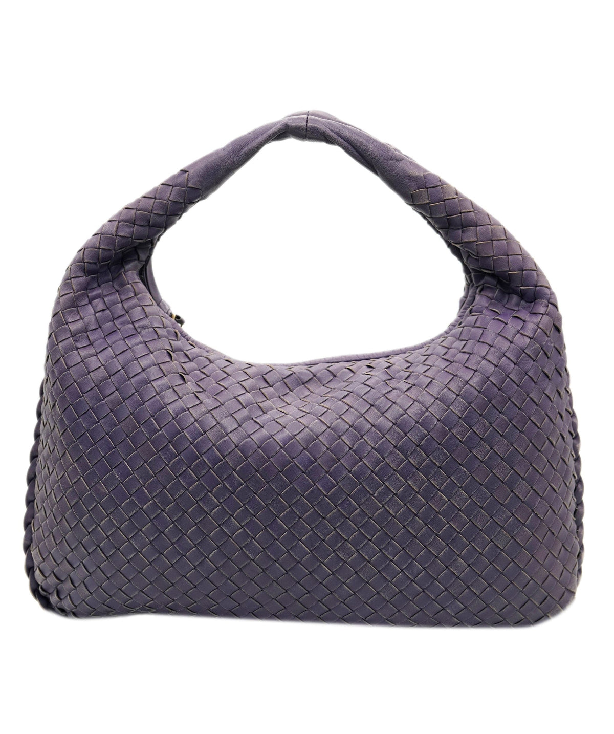 Bottega Veneta BOTTEGA VENETA INTRECCIATO Hobo Shoulder Bag Leather Purple Auth yk10379 DBXS1667