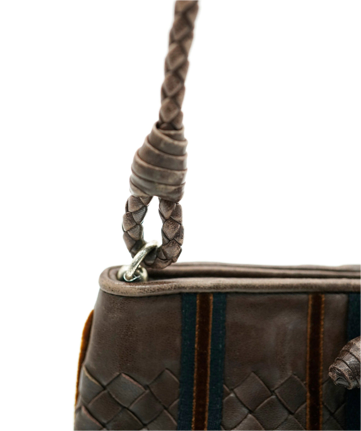 Bottega Veneta BOTTEGA VENETA INTRECCIATO Shoulder Bag Leather Brown Auth 63793 DBXS1665
