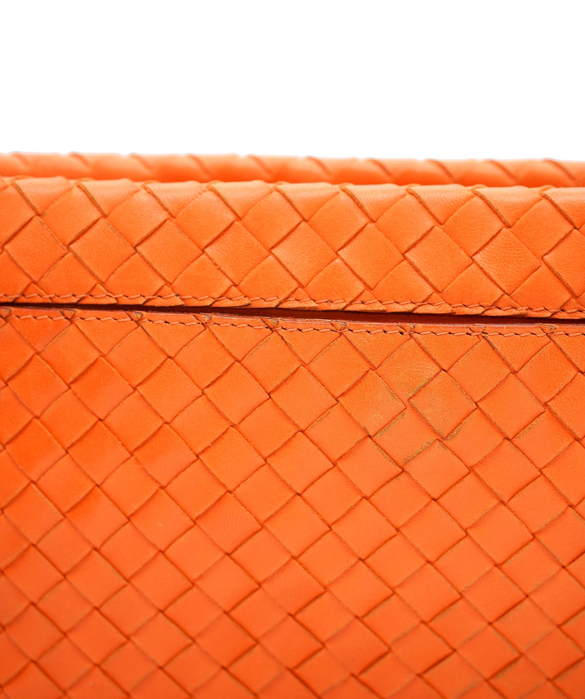 Bottega Veneta BOTTEGA VENETA INTRECCIATO Shoulder Bag Leather Outlet Orange Auth 67184 DBXS1673