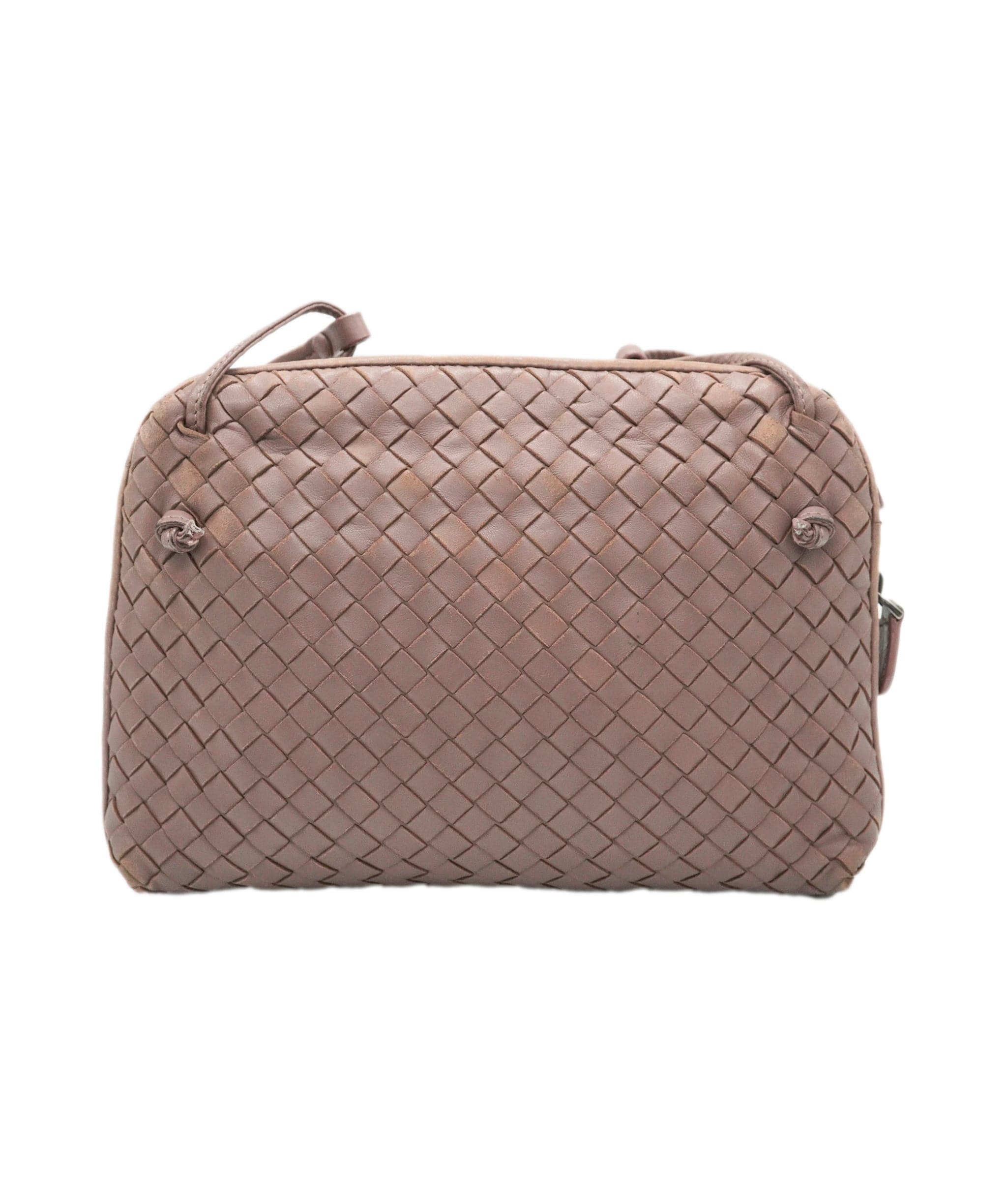 Bottega Veneta BOTTEGA VENETA INTRECCIATO Shoulder Bag Leather Pink Auth 72460 DBXS1672