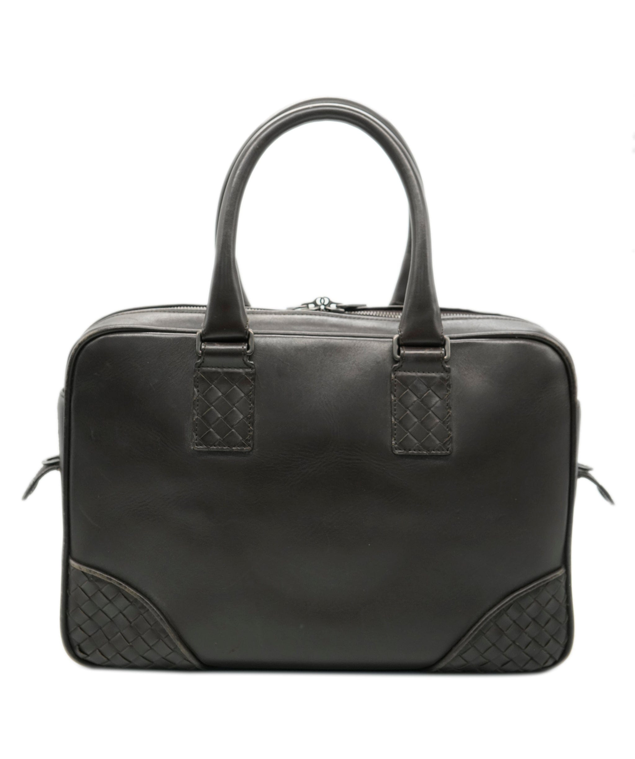 Bottega Veneta Bottega Veneta Intrecciato Trim Leather Briefcase - APC0006