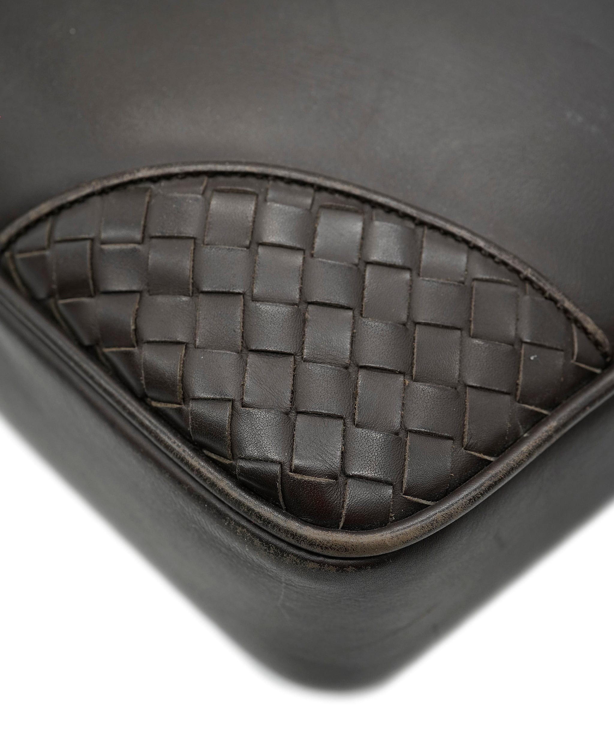 Bottega Veneta Bottega Veneta Intrecciato Trim Leather Briefcase - APC0006